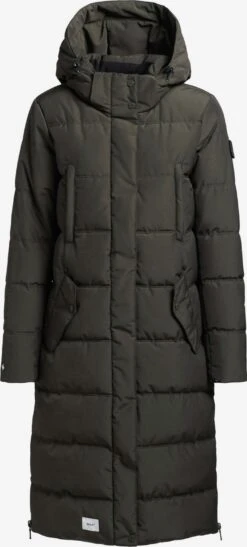 Khujo Wintermantels Wintermantel Kleo Dames Donkergroen