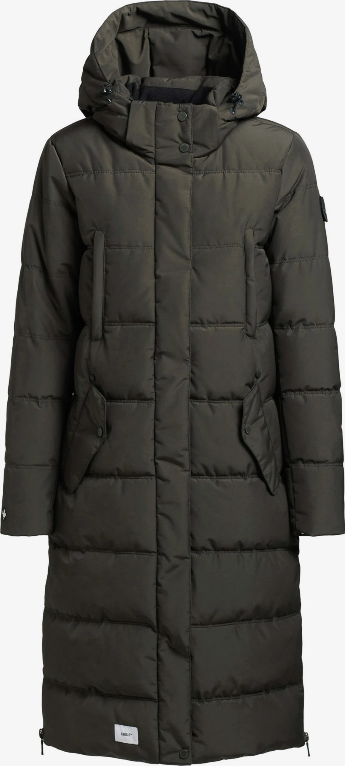 Khujo Wintermantels Wintermantel Kleo Dames Donkergroen