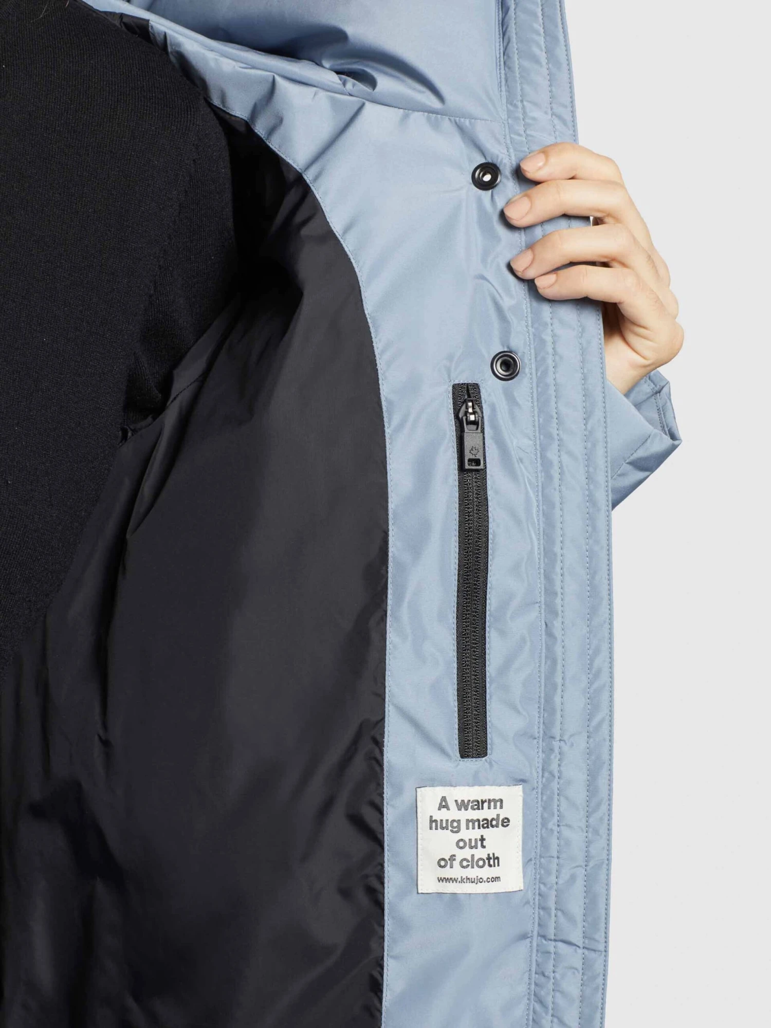 Khujo Winterjassen Winterjas Jordis 4 Dames Lichtblauw - Afbeelding 8