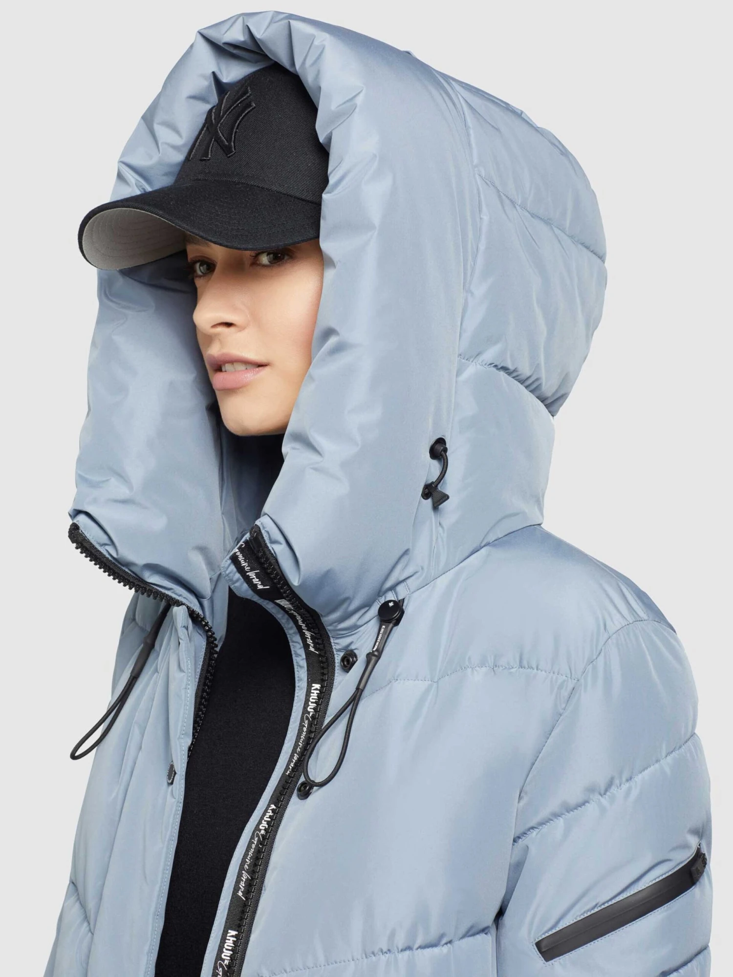 Khujo Winterjassen Winterjas Jordis 4 Dames Lichtblauw - Afbeelding 7