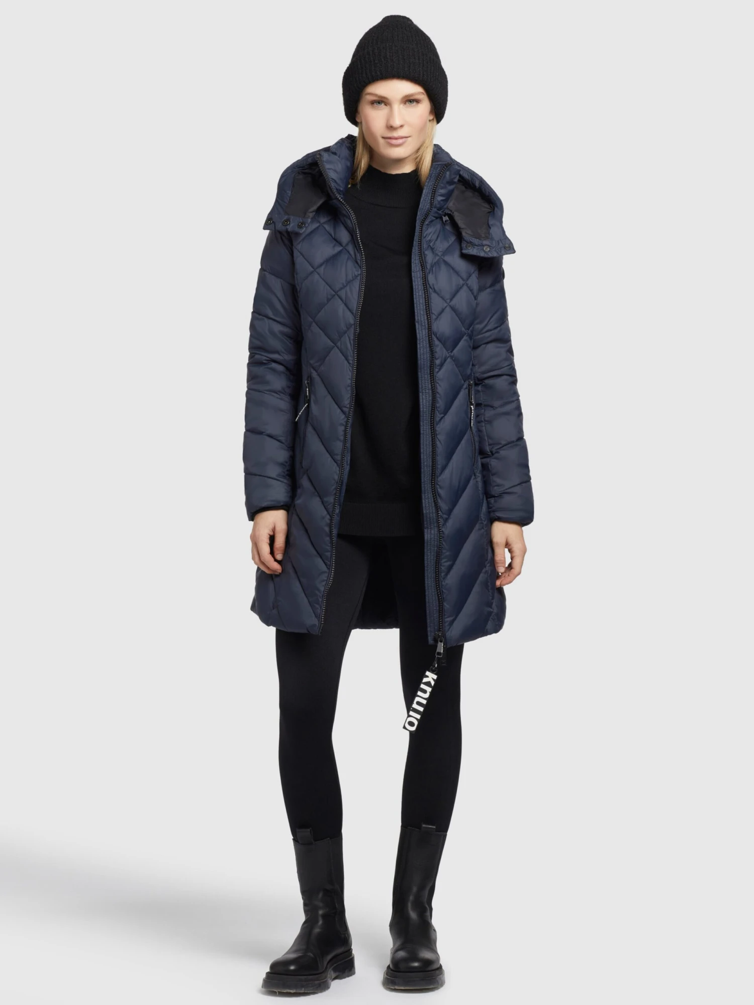 Khujo Tussenmantels Tussenmantel Aneth Dames Navy - Afbeelding 3