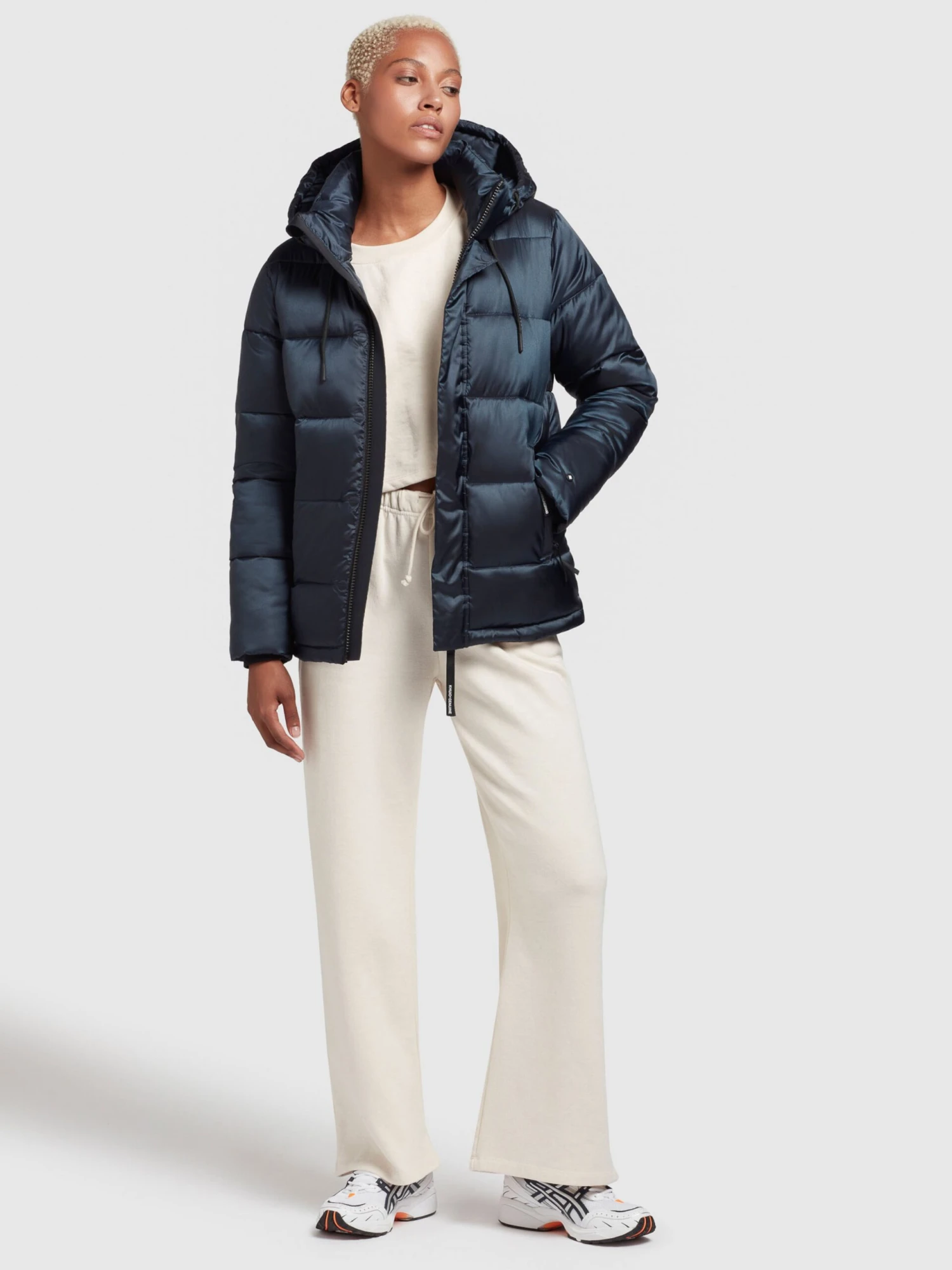 Khujo Winterjassen Winterjas Evona Dames Nachtblauw - Afbeelding 3