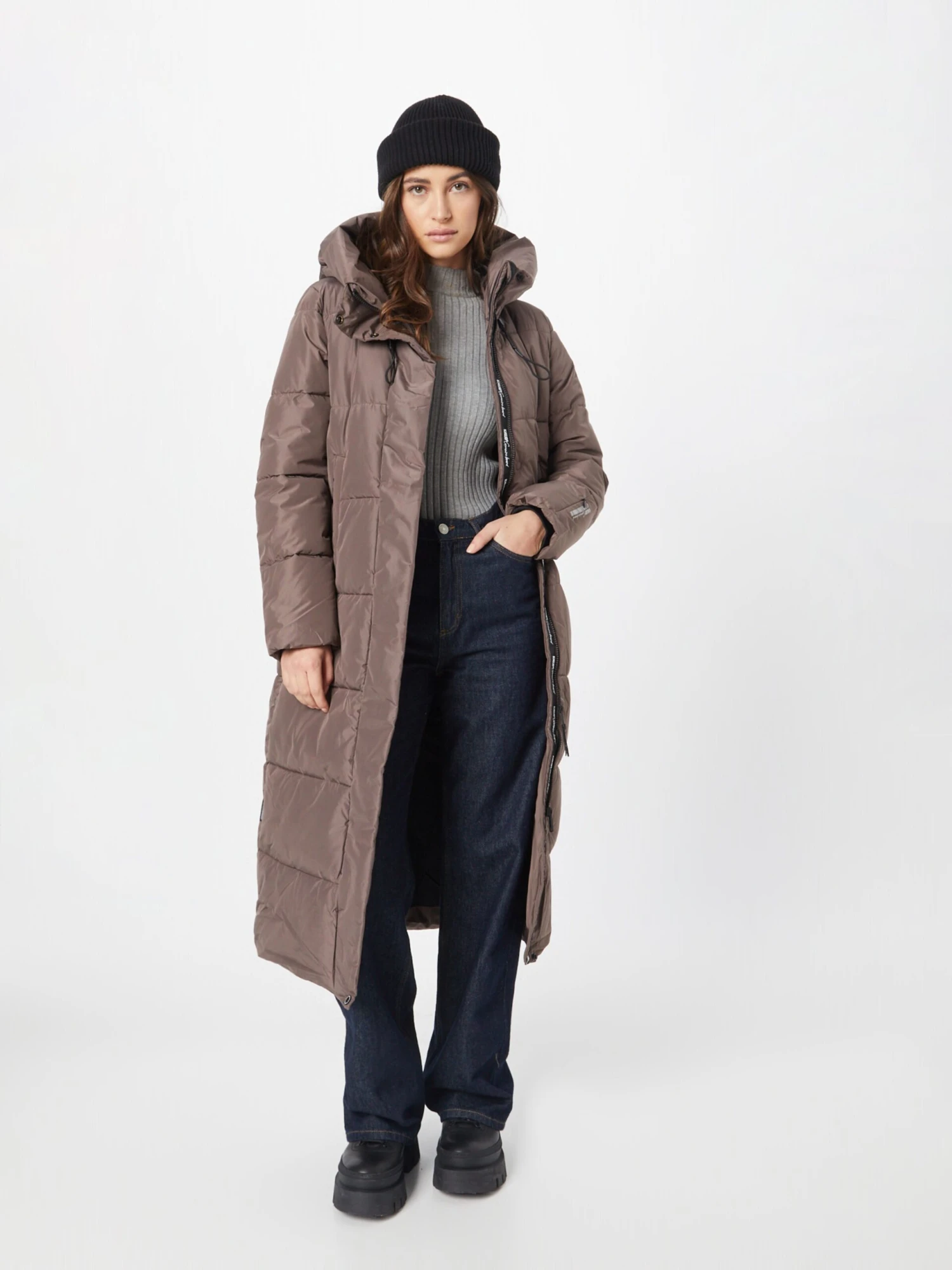 Khujo Tussenmantels Tussenmantel Soulani Dames Taupe - Afbeelding 4