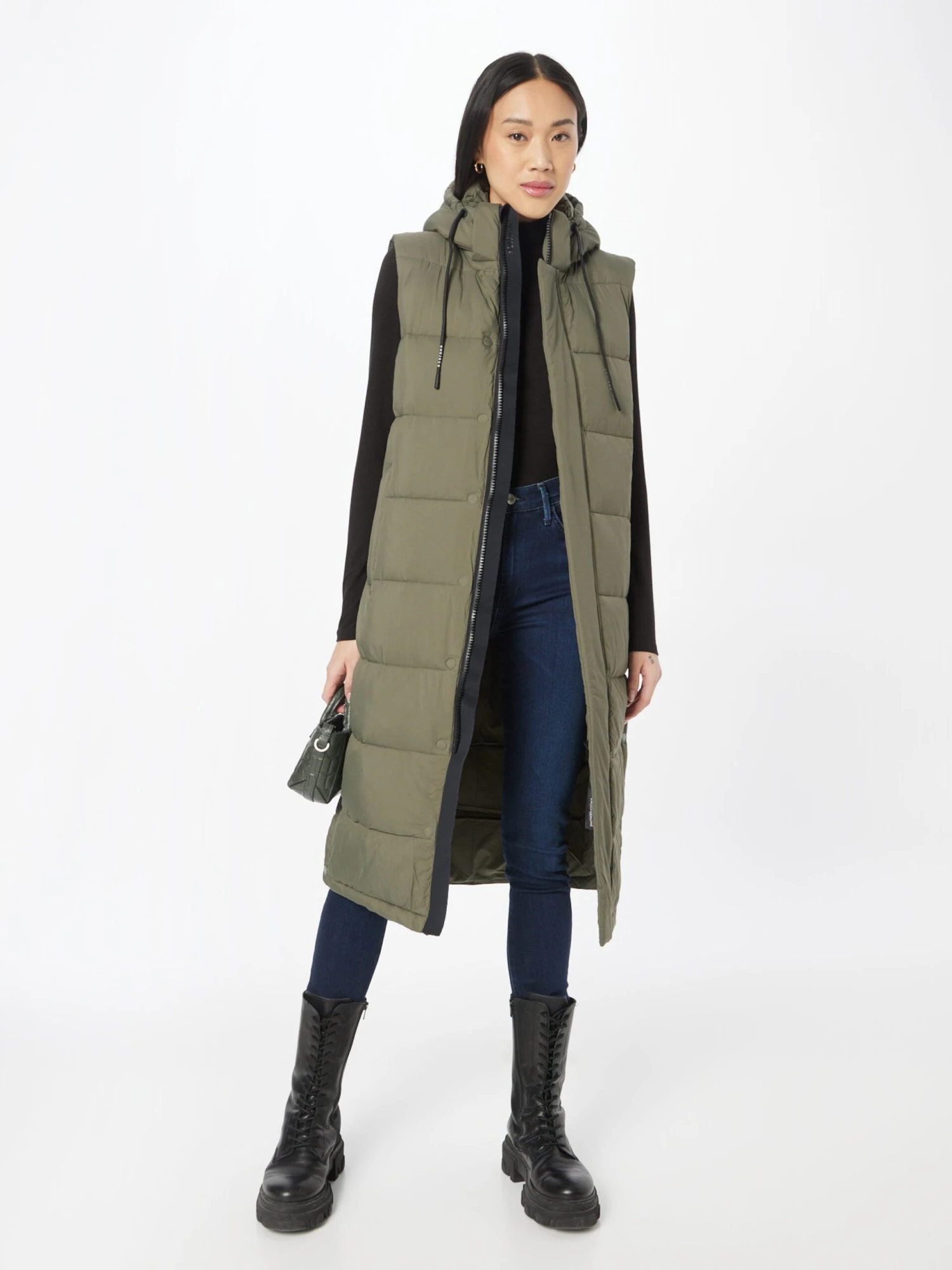 Khujo Bodywarmers Bodywarmer Tourin Dames Kaki - Afbeelding 4