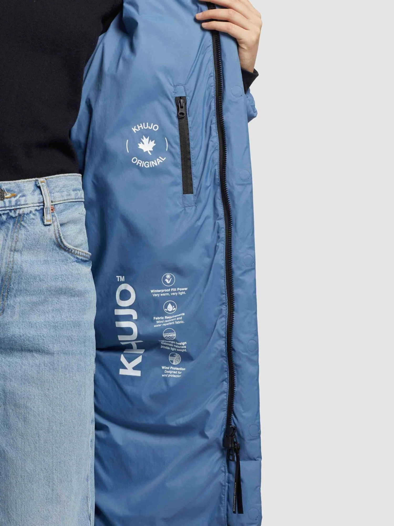 Khujo Wintermantels Wintermantel Julina Dames Blauw - Afbeelding 8