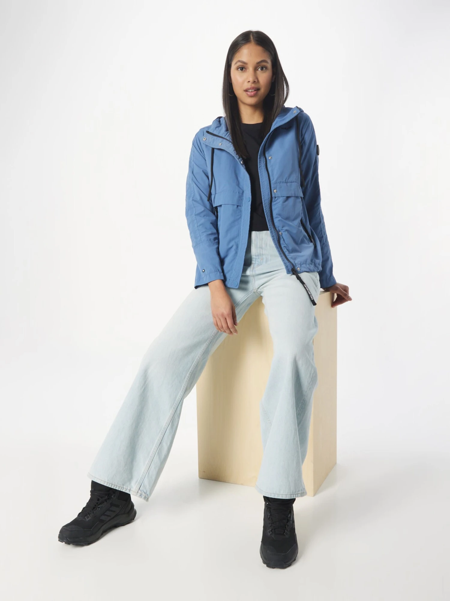 Khujo Tussenjassen Tussenjas Zahira Dames Duifblauw - Afbeelding 4