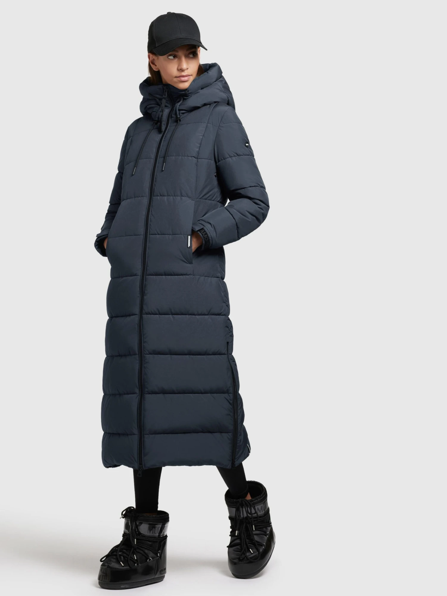 Khujo Wintermantels Wintermantel Deria Dames Donkerblauw - Afbeelding 3