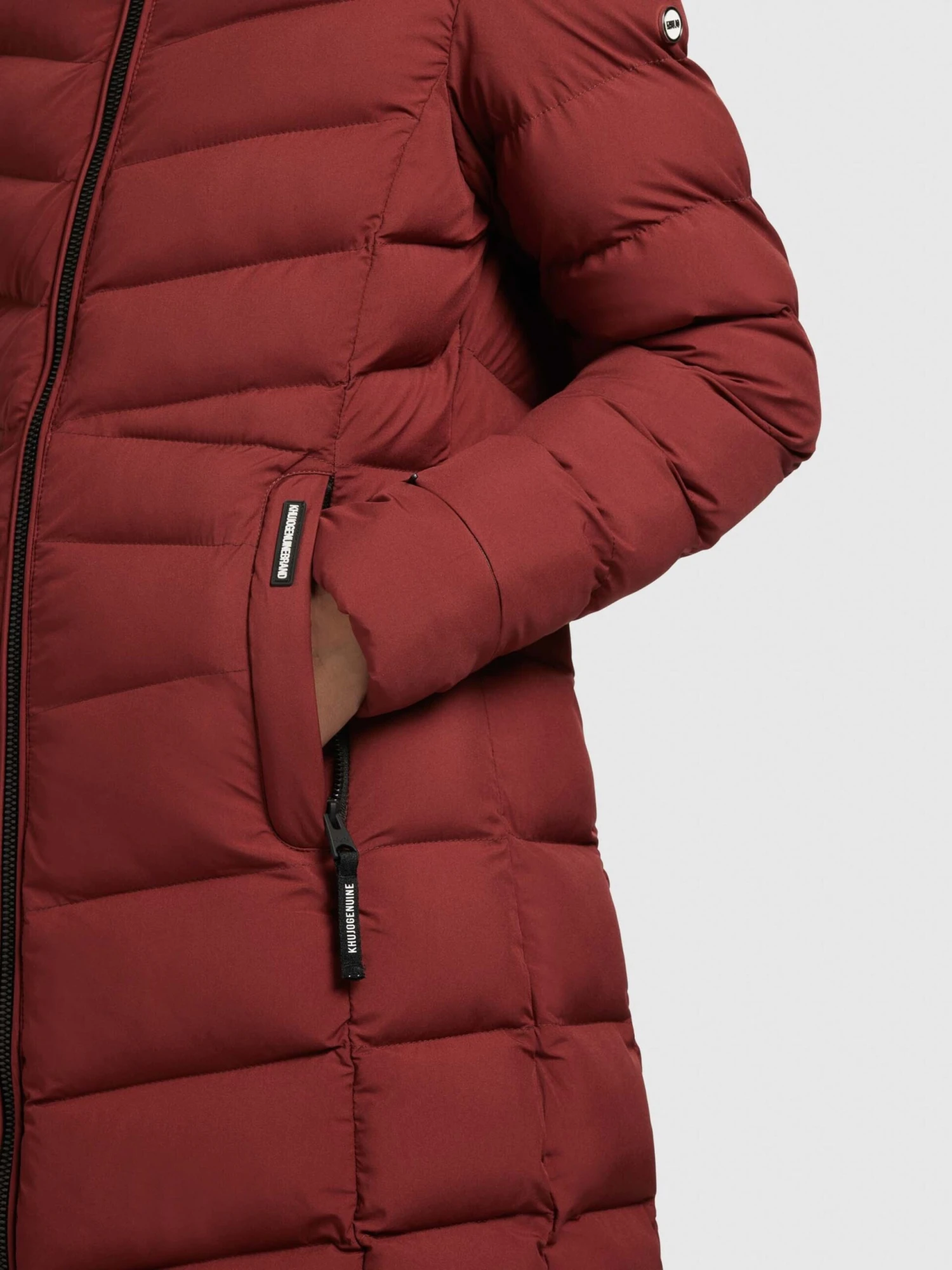 Khujo Korte Mantels Wintermantel Tuhani Dames Roestrood - Afbeelding 8