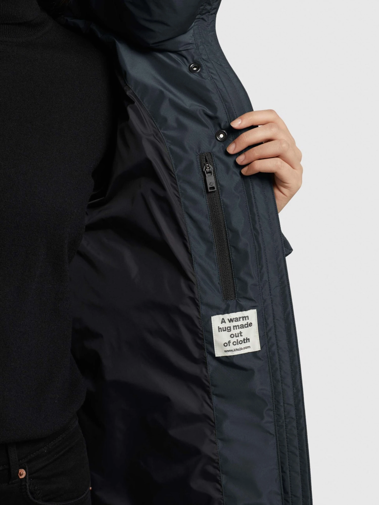 Khujo Winterjassen Winterjas Jordis 4 Dames Donkerblauw - Afbeelding 8