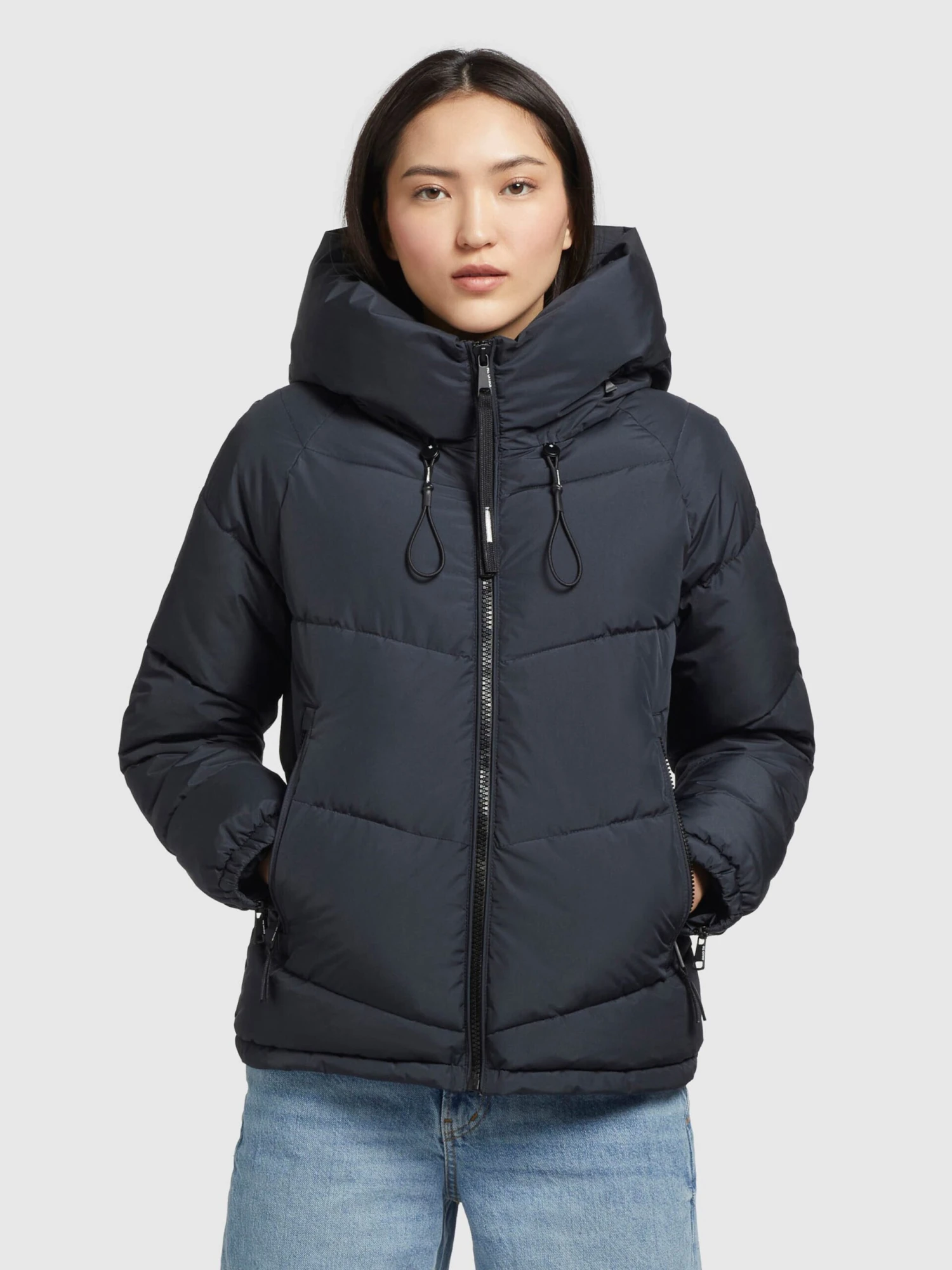 Khujo Winterjassen Winterjas Esila Dames Marine - Afbeelding 2