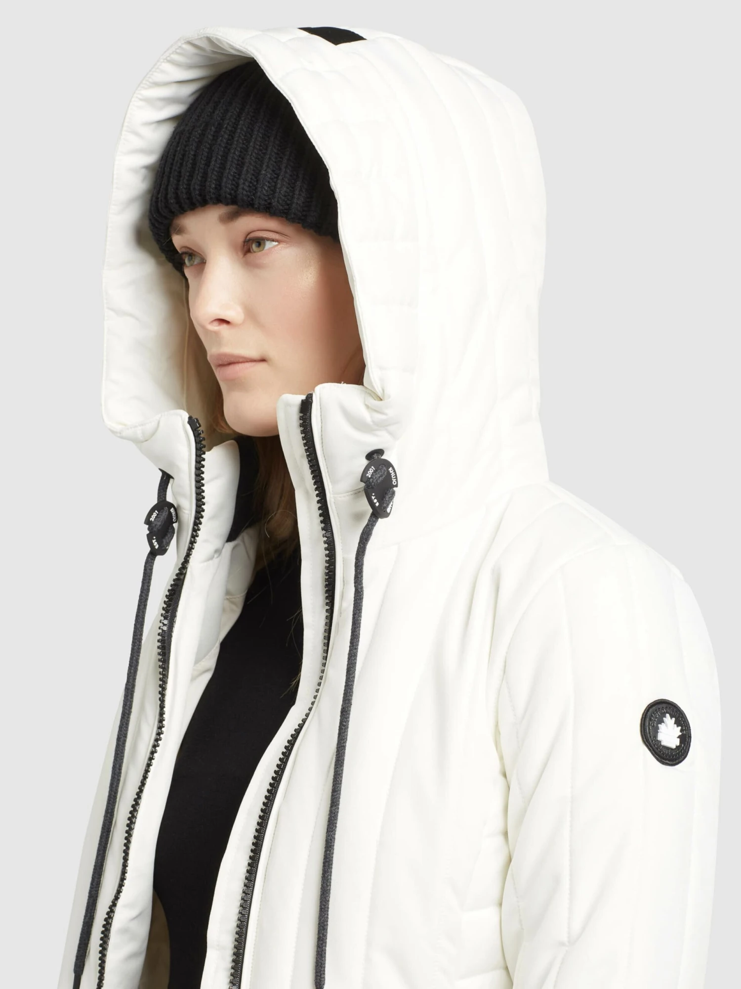 Khujo Winterjassen Winterjas Dames Wit - Afbeelding 6