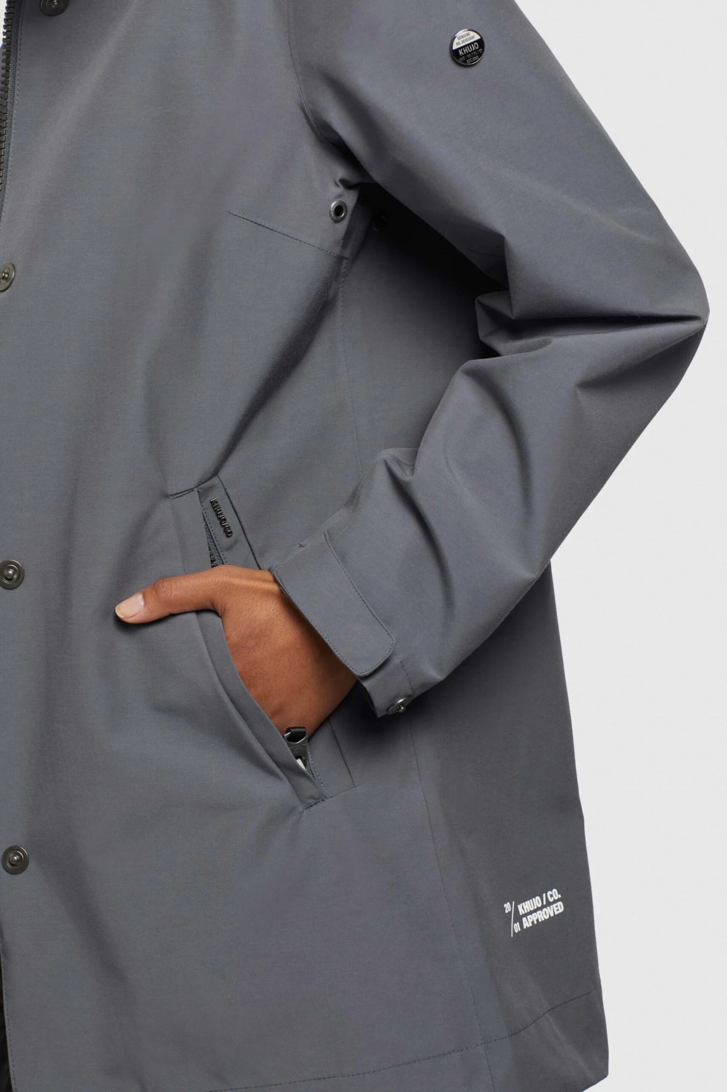 Khujo Tussenmantels Tussenmantel Artisa Dames Rookgrijs - Afbeelding 8