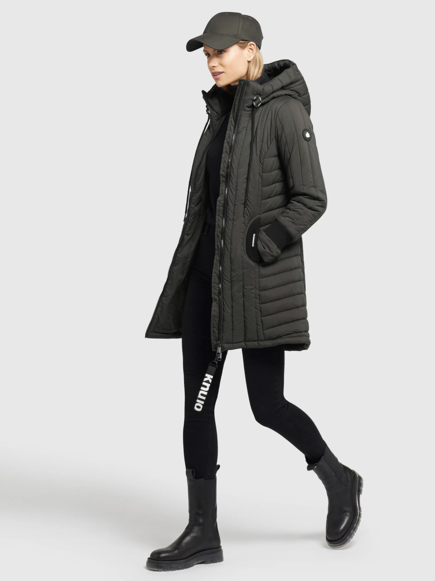 Khujo Winterjassen Winterjas Jerry Dames Olijfgroen - Afbeelding 3