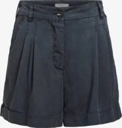 Khujo Shorts Loosefit Bandplooibroek Elida Dames Donkerblauw