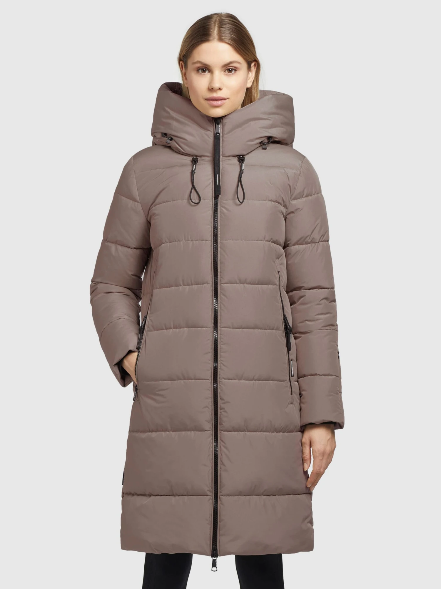 Khujo Wintermantels Wintermantel Jilias 3 Dames Bruin - Afbeelding 2