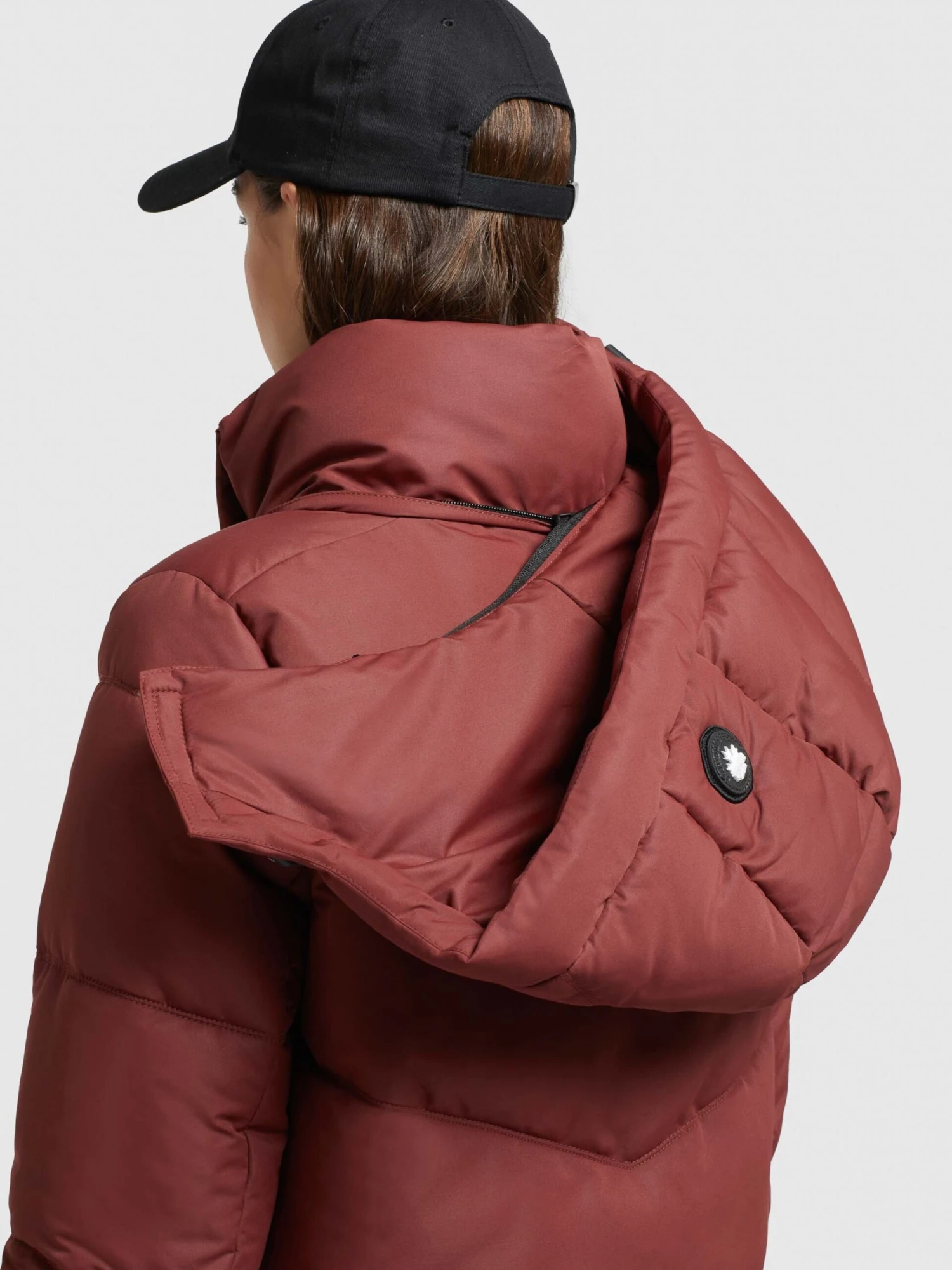 Khujo Wintermantels Wintermantel Limetta Dames Roestrood - Afbeelding 7