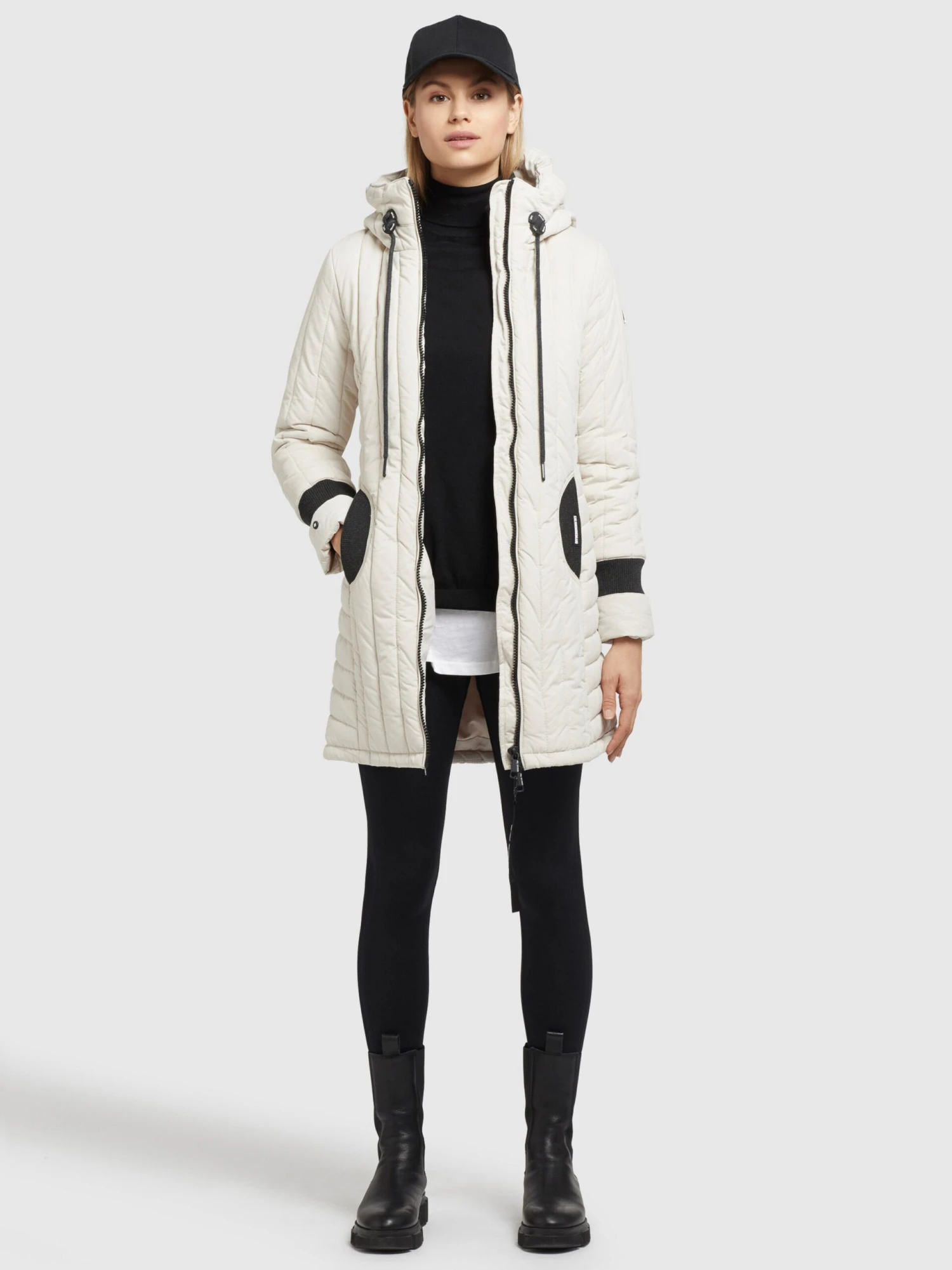 Khujo Tussenmantels Tussenmantel Jerry Dames Offwhite - Afbeelding 3