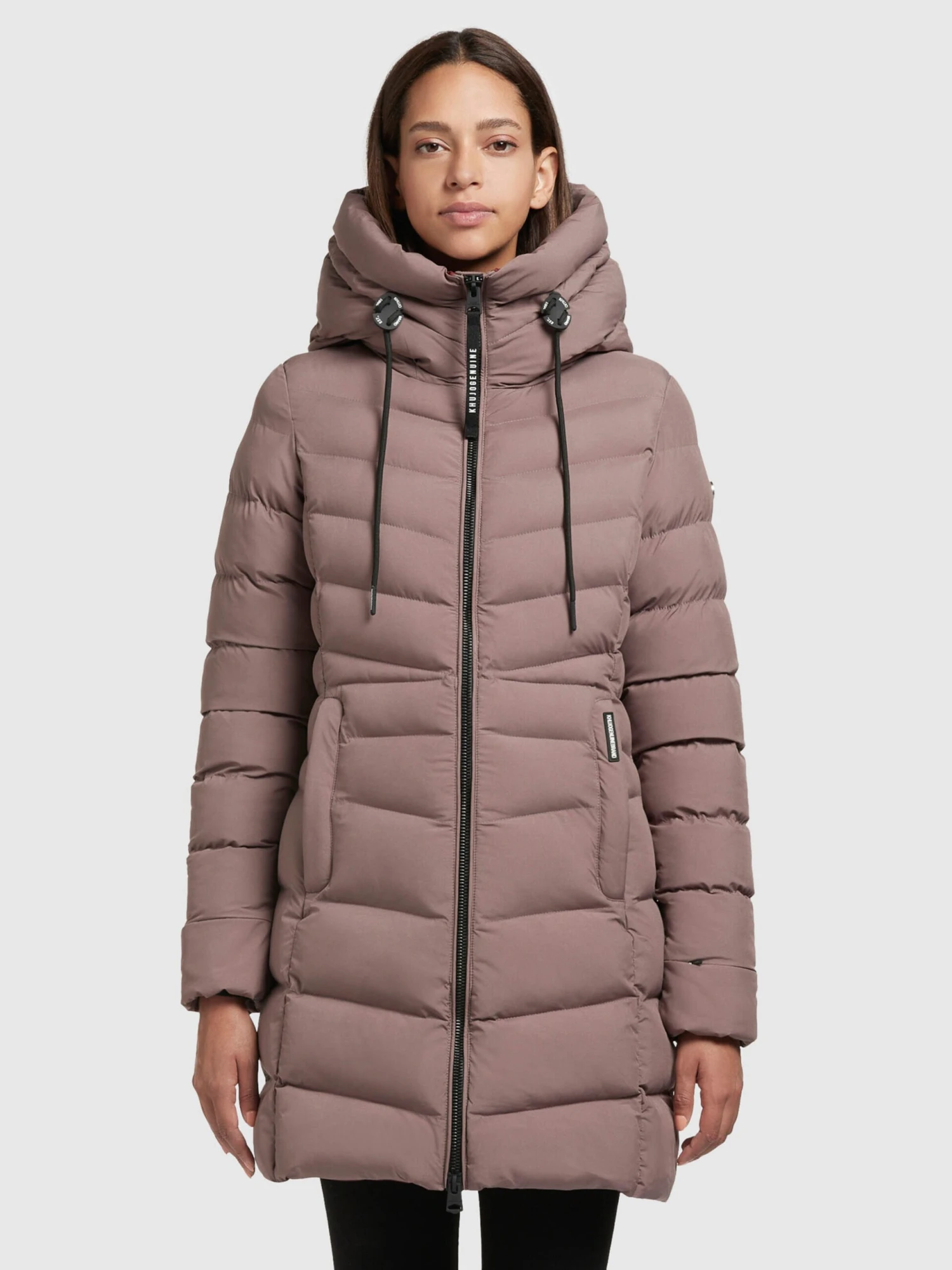 Khujo Korte Mantels Wintermantel Tuhani Dames Donkerlila - Afbeelding 2