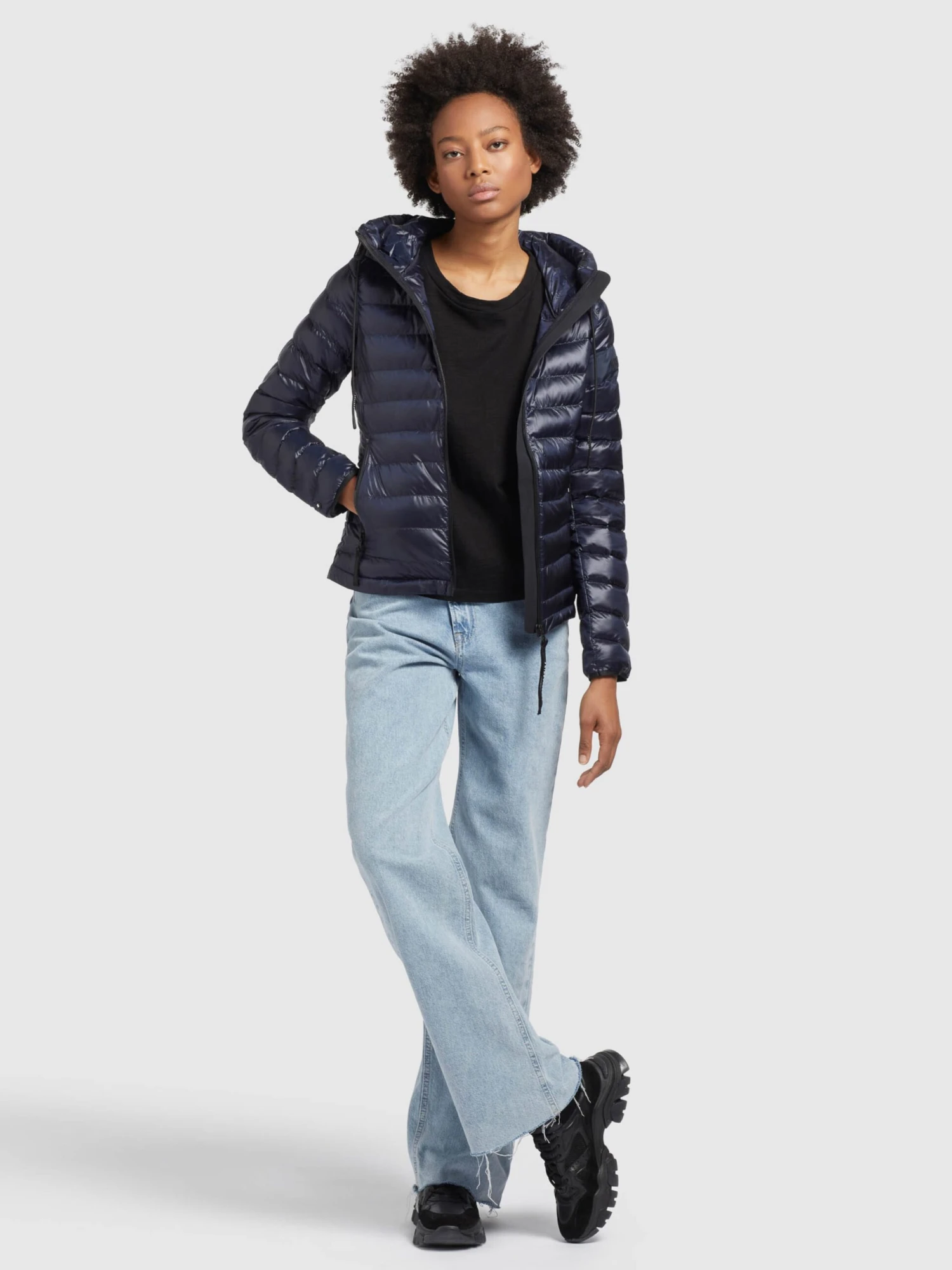 Khujo Tussenjassen Tussenjas Lovina Dames Donkerblauw - Afbeelding 3