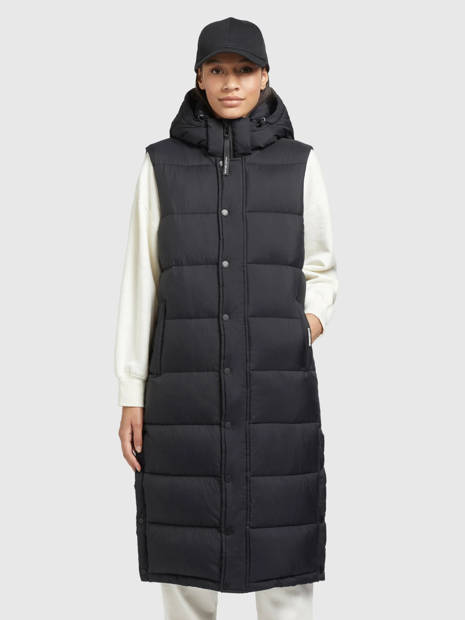 Khujo Bodywarmers Bodywarmer Magneta Dames Zwart - Afbeelding 2