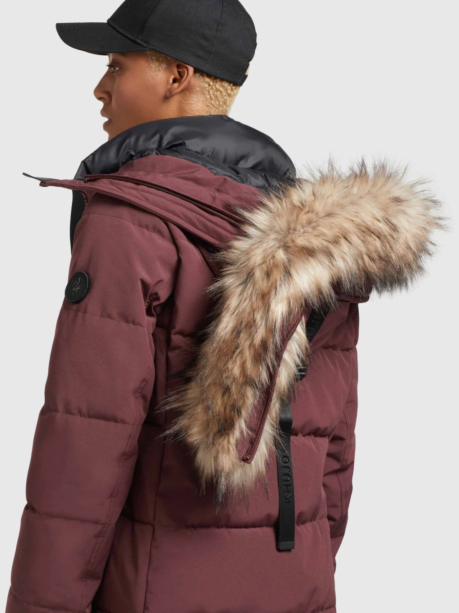 Khujo Wintermantels Wintermantel Cloren Dames Donkerrood - Afbeelding 8