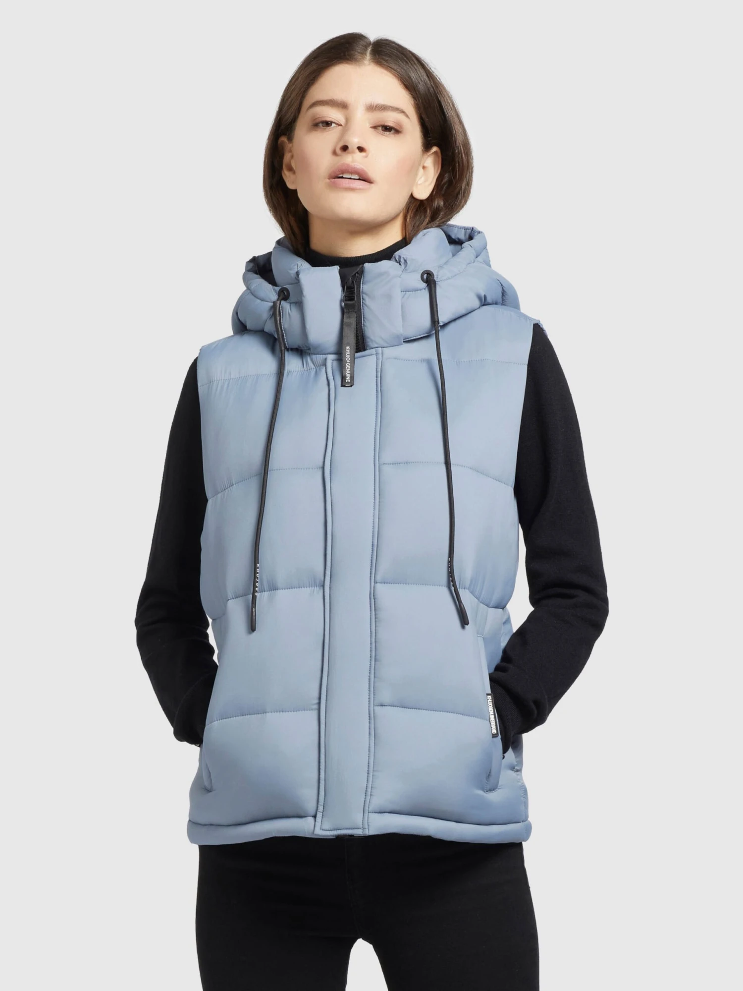 Khujo Bodywarmers Bodywarmer Eden Dames Lichtblauw - Afbeelding 2