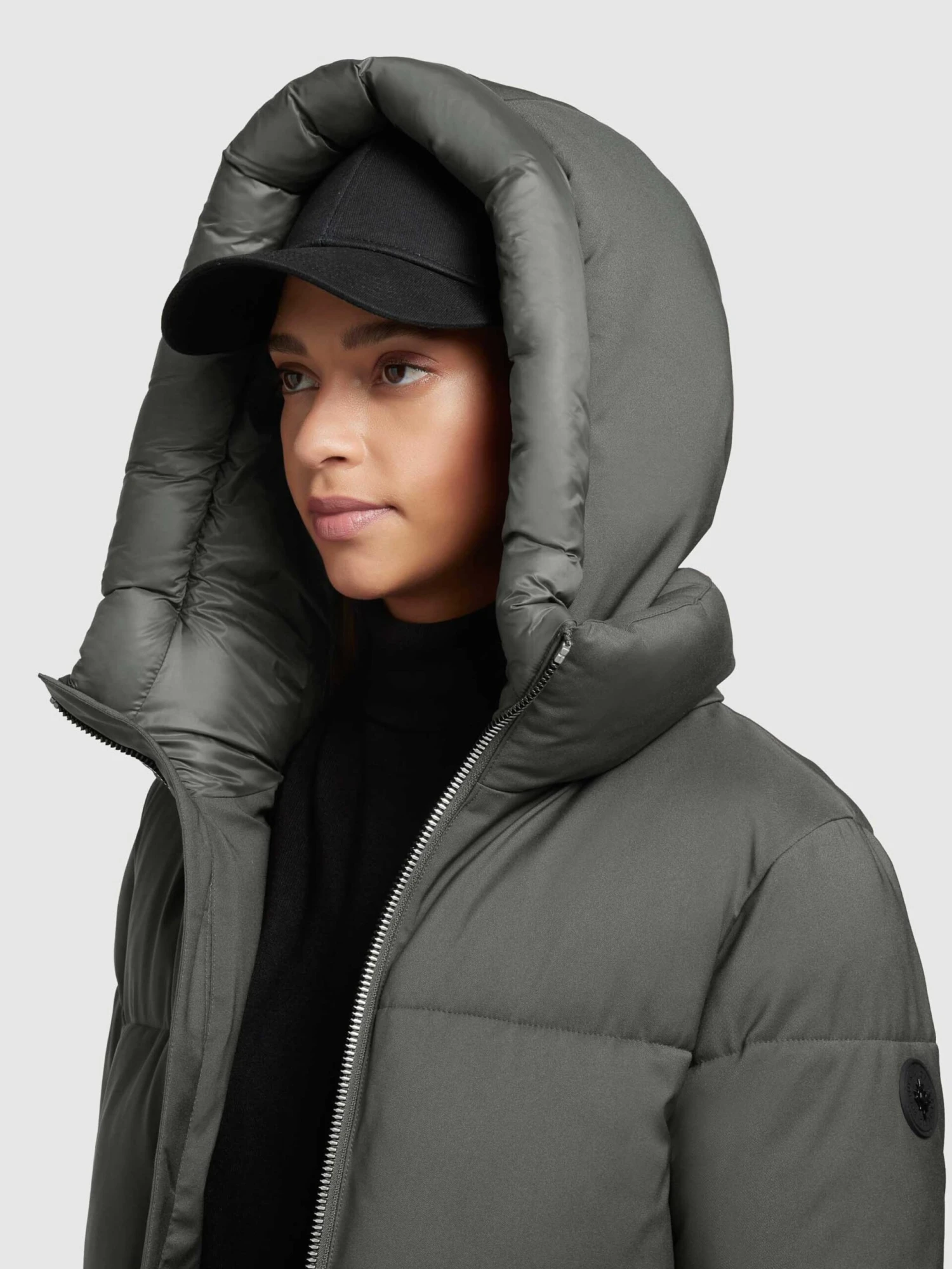 Khujo Wintermantels Wintermantel Aniva Dames Olijfgroen - Afbeelding 8