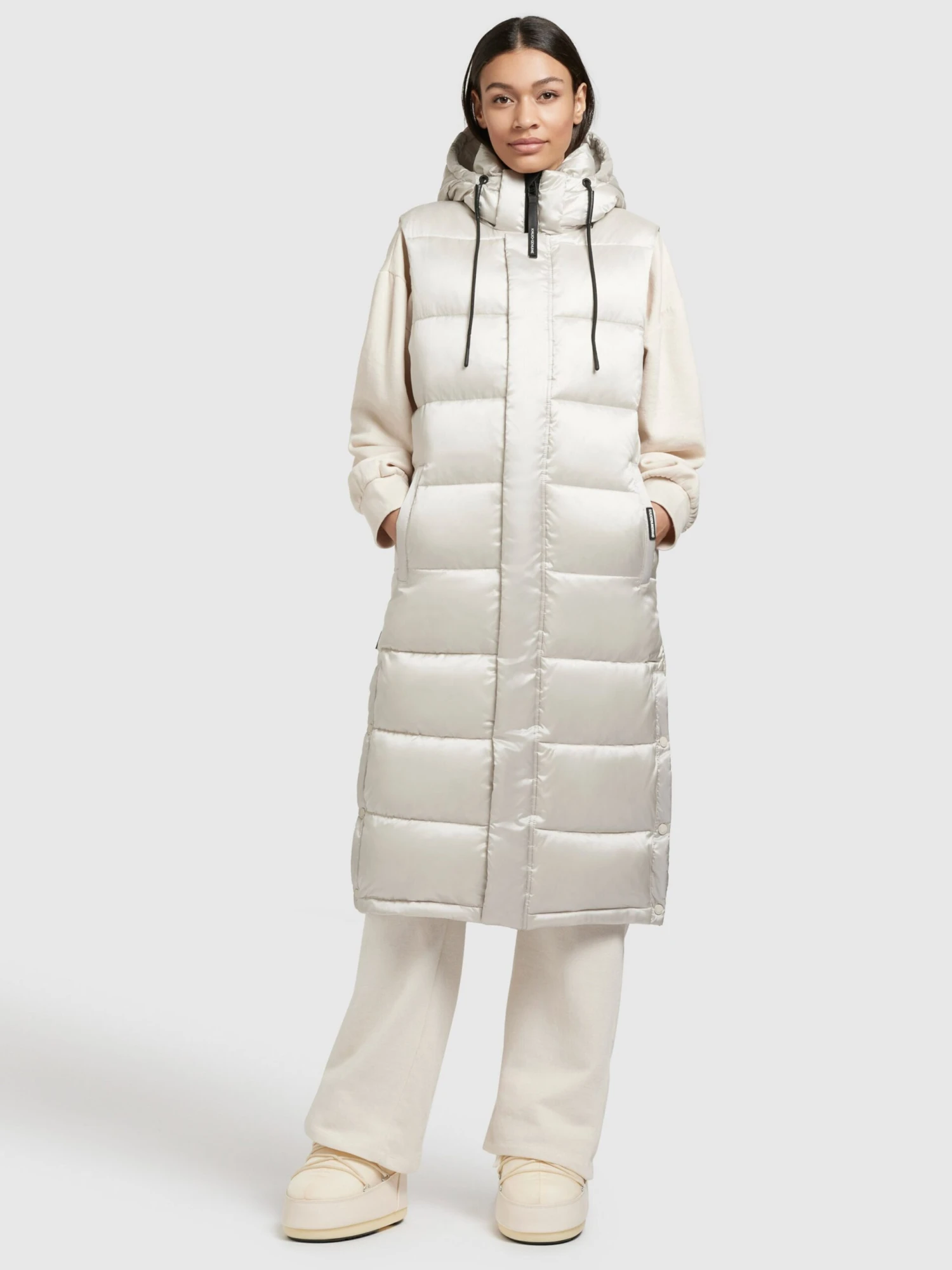 Khujo Bodywarmers Bodywarmer Tourin Dames Parelwit - Afbeelding 3