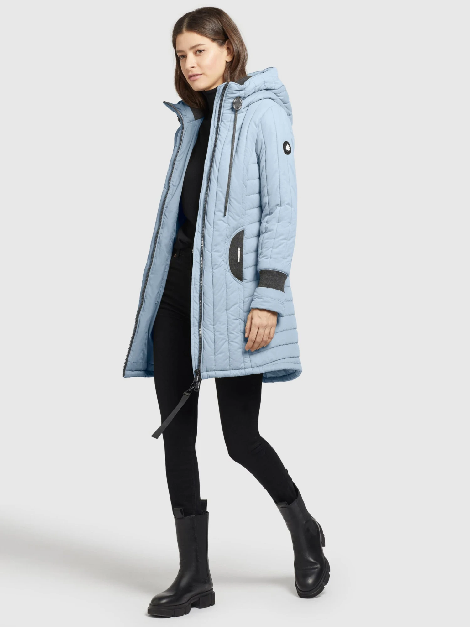 Khujo Tussenmantels Tussenmantel Jerry Dames Lichtblauw - Afbeelding 6