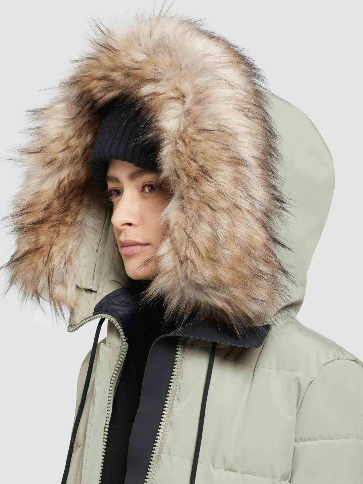 Khujo Wintermantels Wintermantel LOLL Dames Pastelgroen - Afbeelding 8