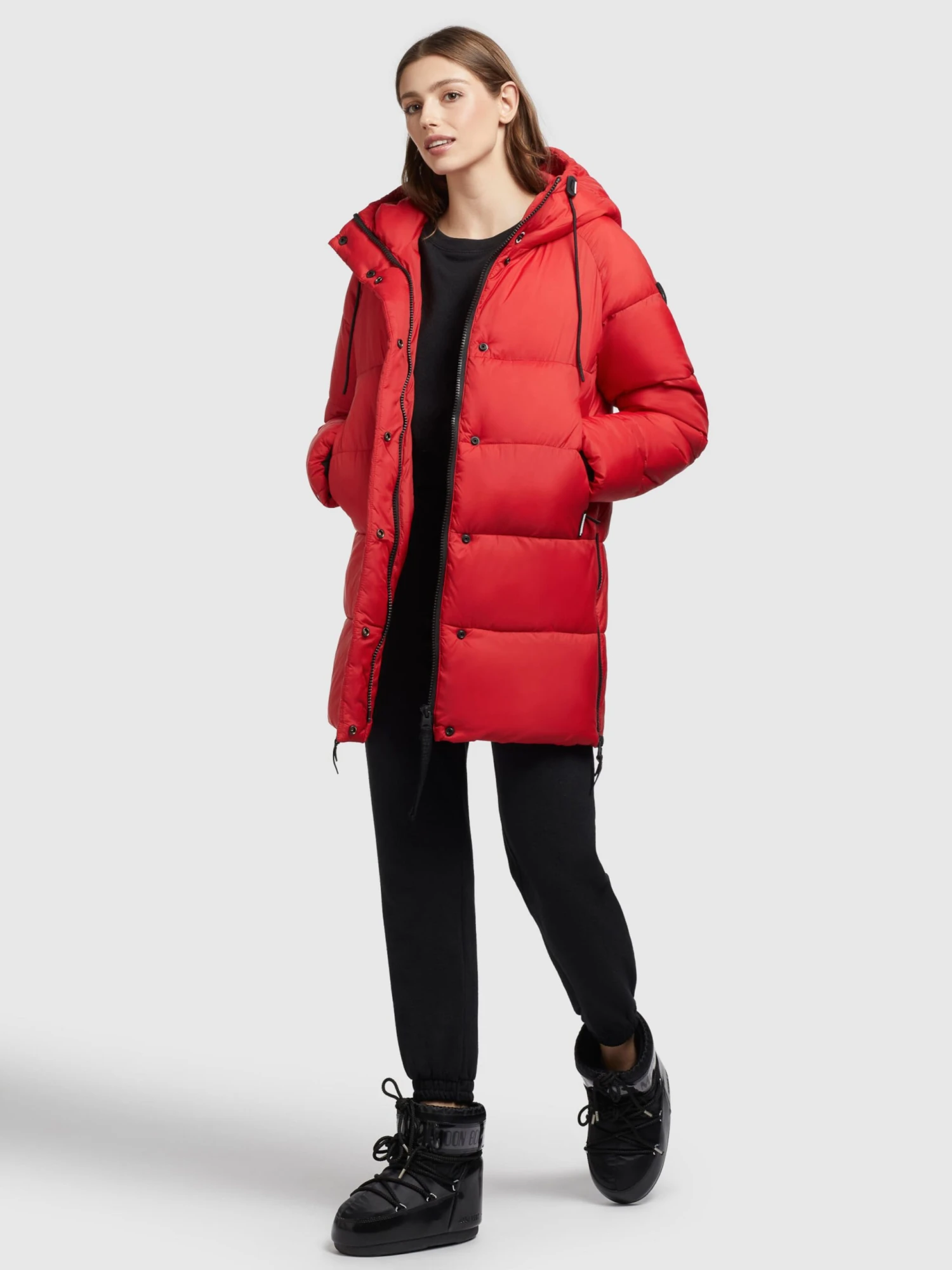 Khujo Winterjassen Winterjas Franee Dames Rood - Afbeelding 6