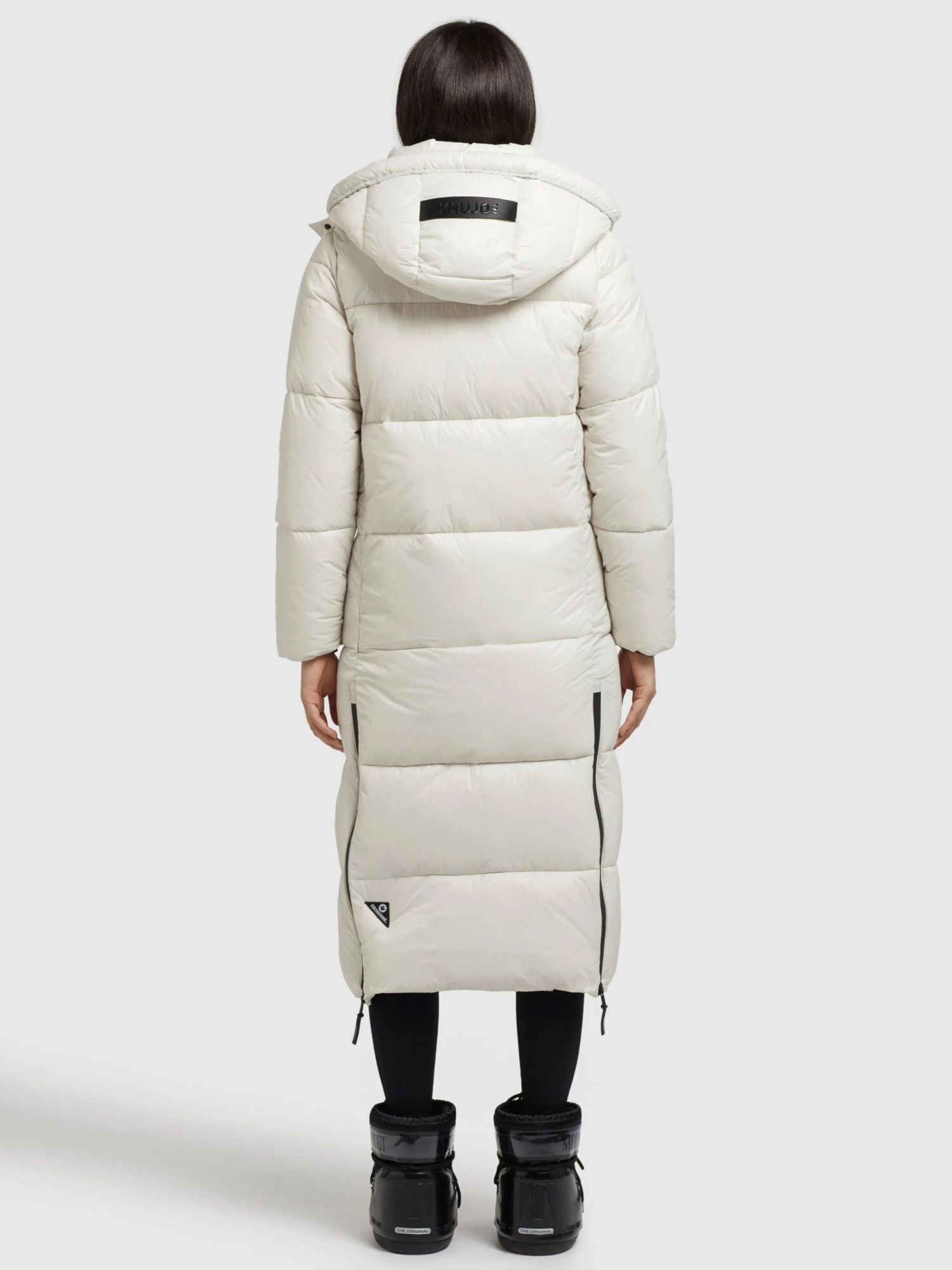 Khujo Wintermantels Wintermantel Melona Dames Parelwit - Afbeelding 4