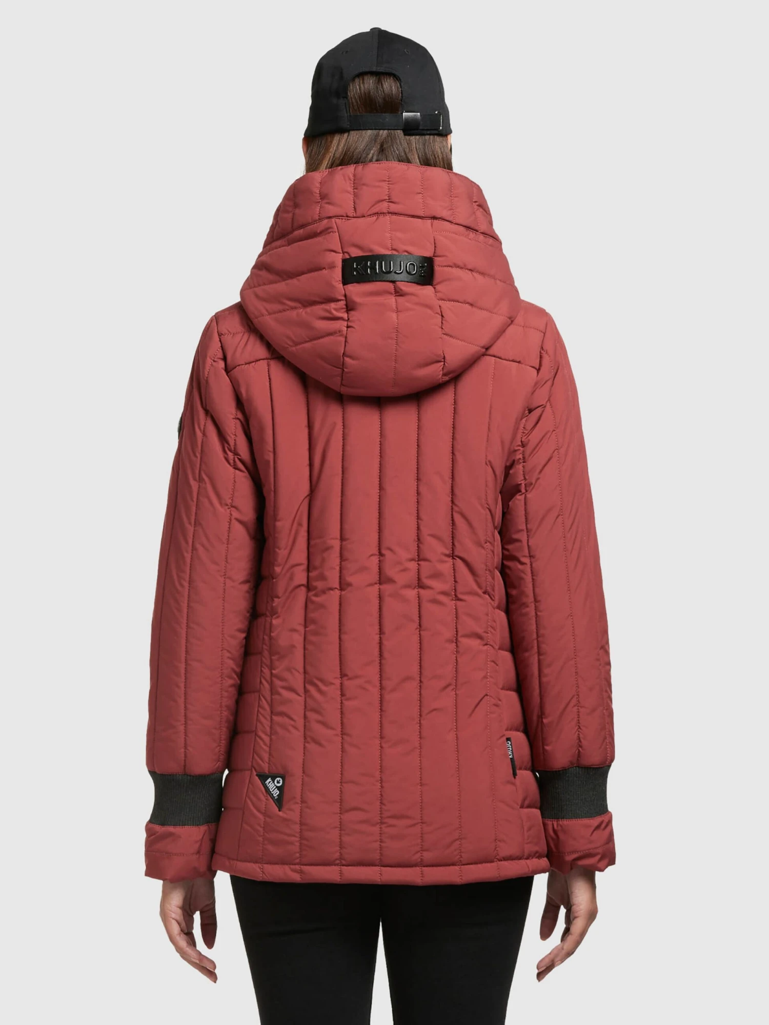 Khujo Winterjassen Winterjas Tweety Dames Roestrood - Afbeelding 4