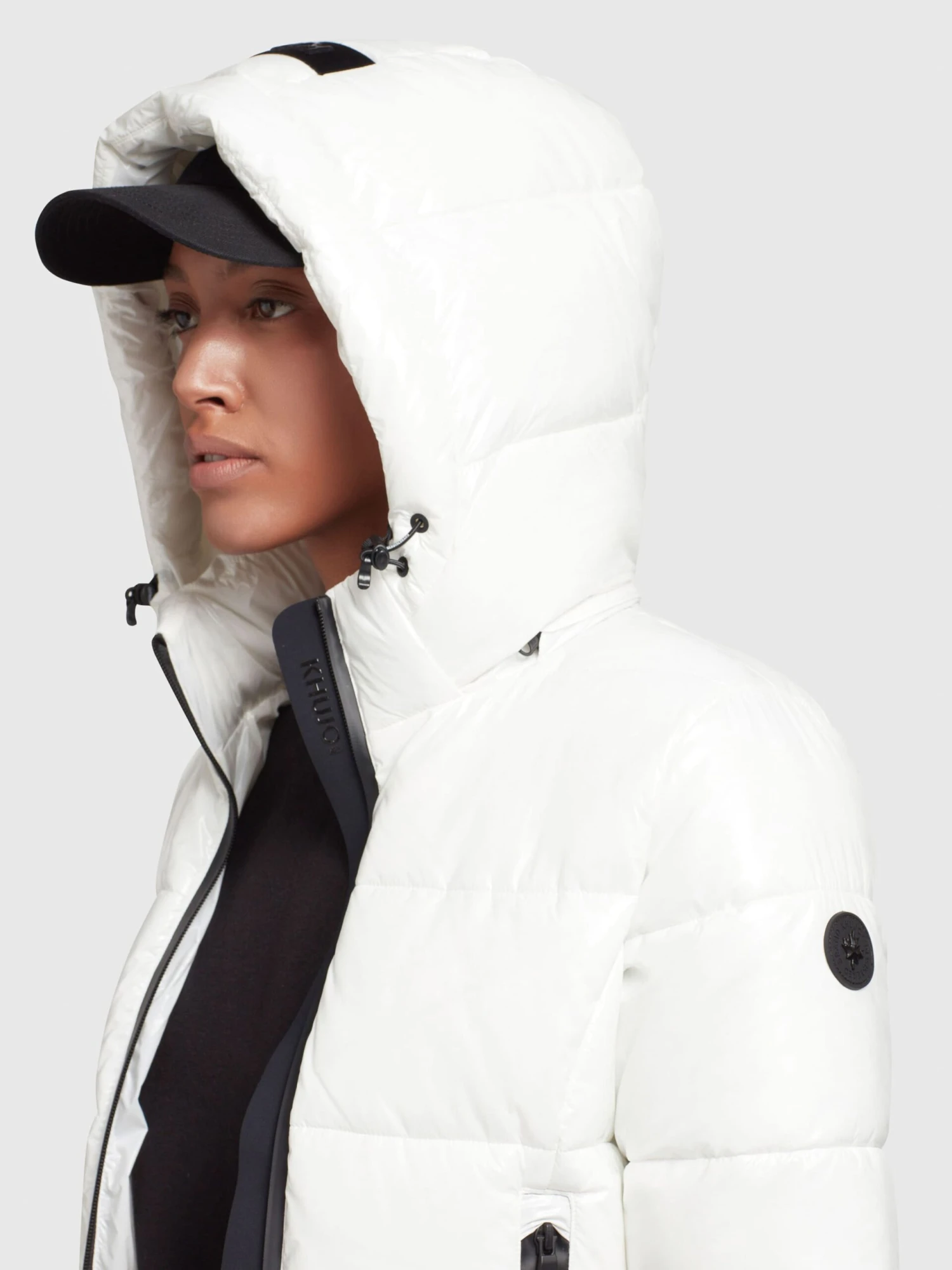 Khujo Winterjassen Winterjas Fala Dames Wit - Afbeelding 7