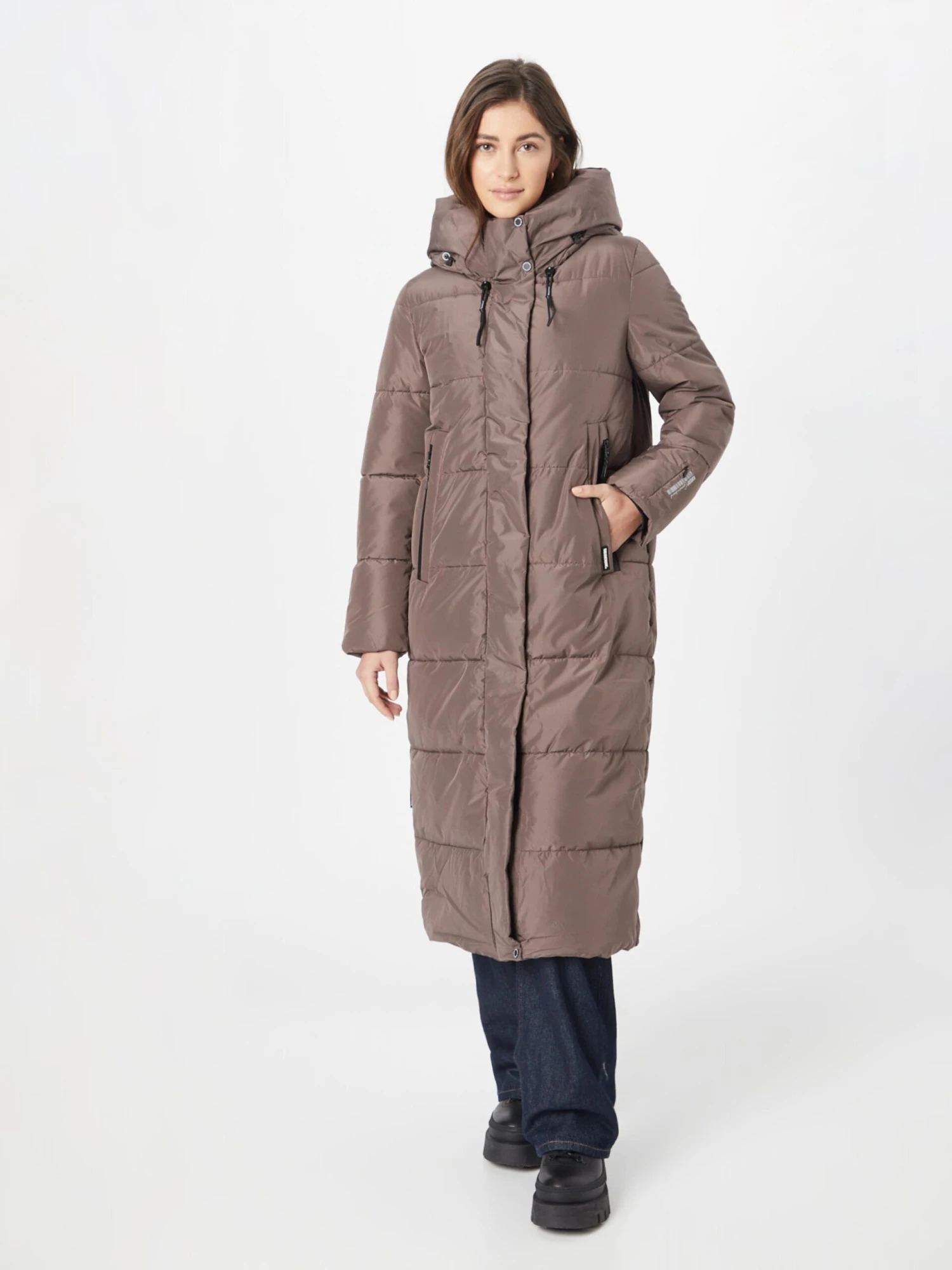 Khujo Tussenmantels Tussenmantel Soulani Dames Taupe - Afbeelding 2