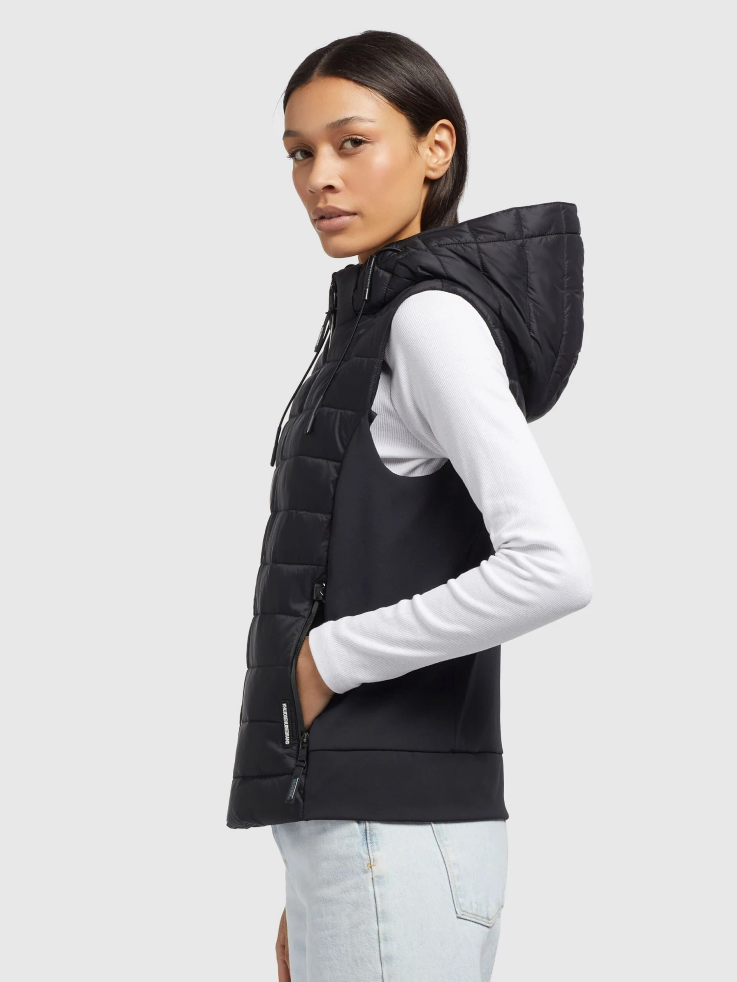 Khujo Bodywarmers Bodywarmer Fabia Matt Dames Zwart - Afbeelding 5