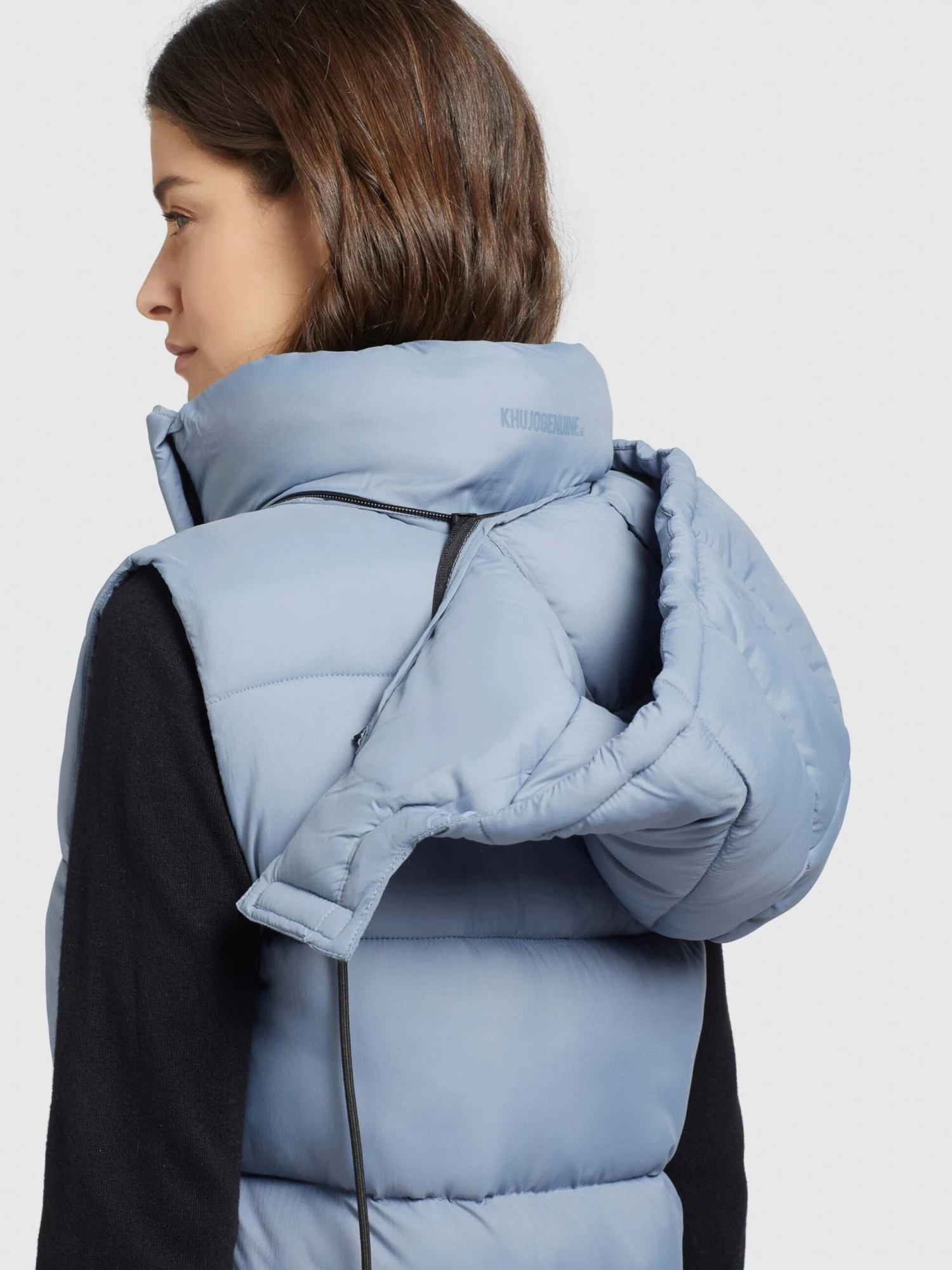 Khujo Bodywarmers Bodywarmer Eden Dames Lichtblauw - Afbeelding 8