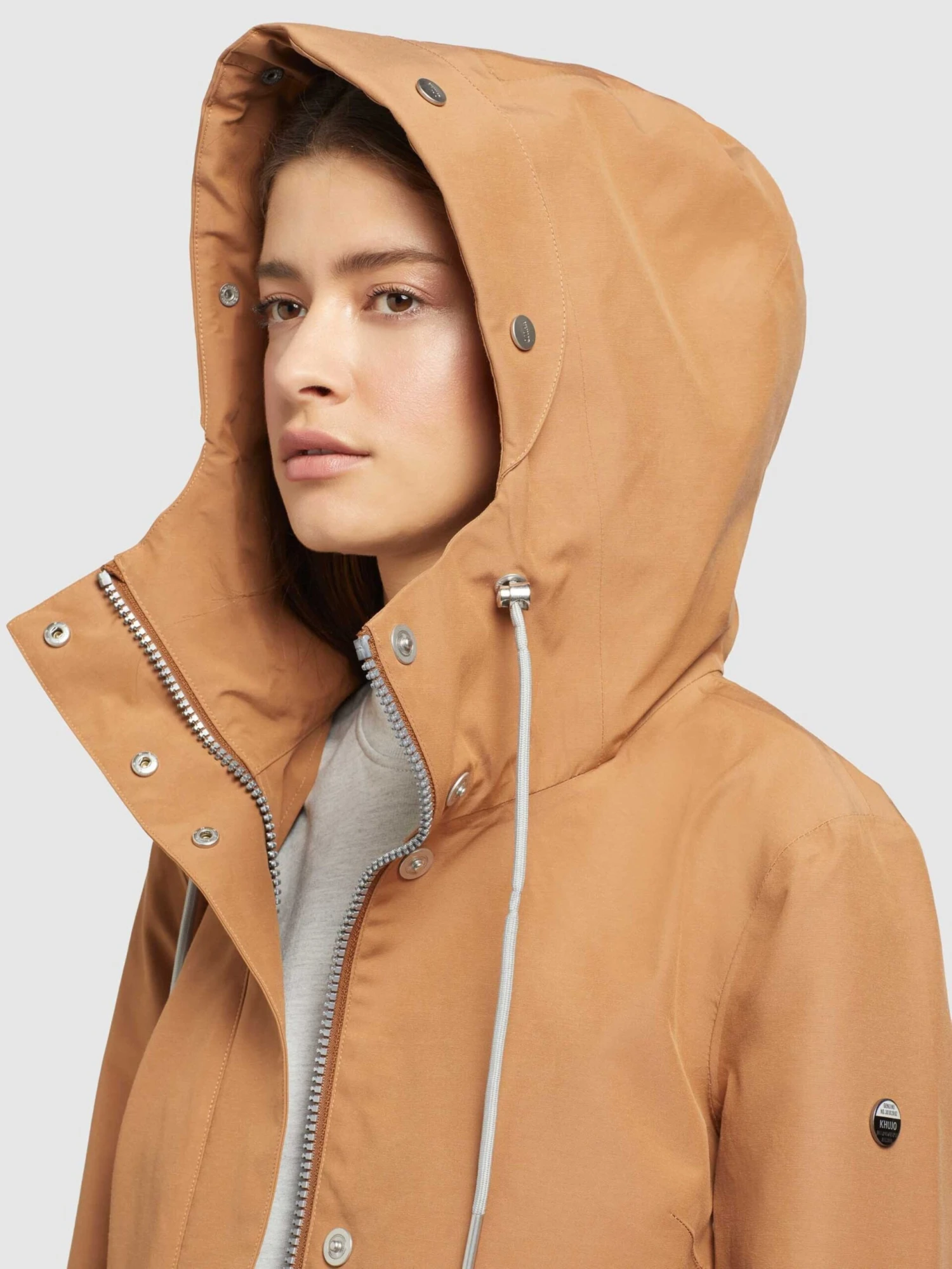 Khujo Tussenmantels Tussenmantel Artisa Dames Beige - Afbeelding 7