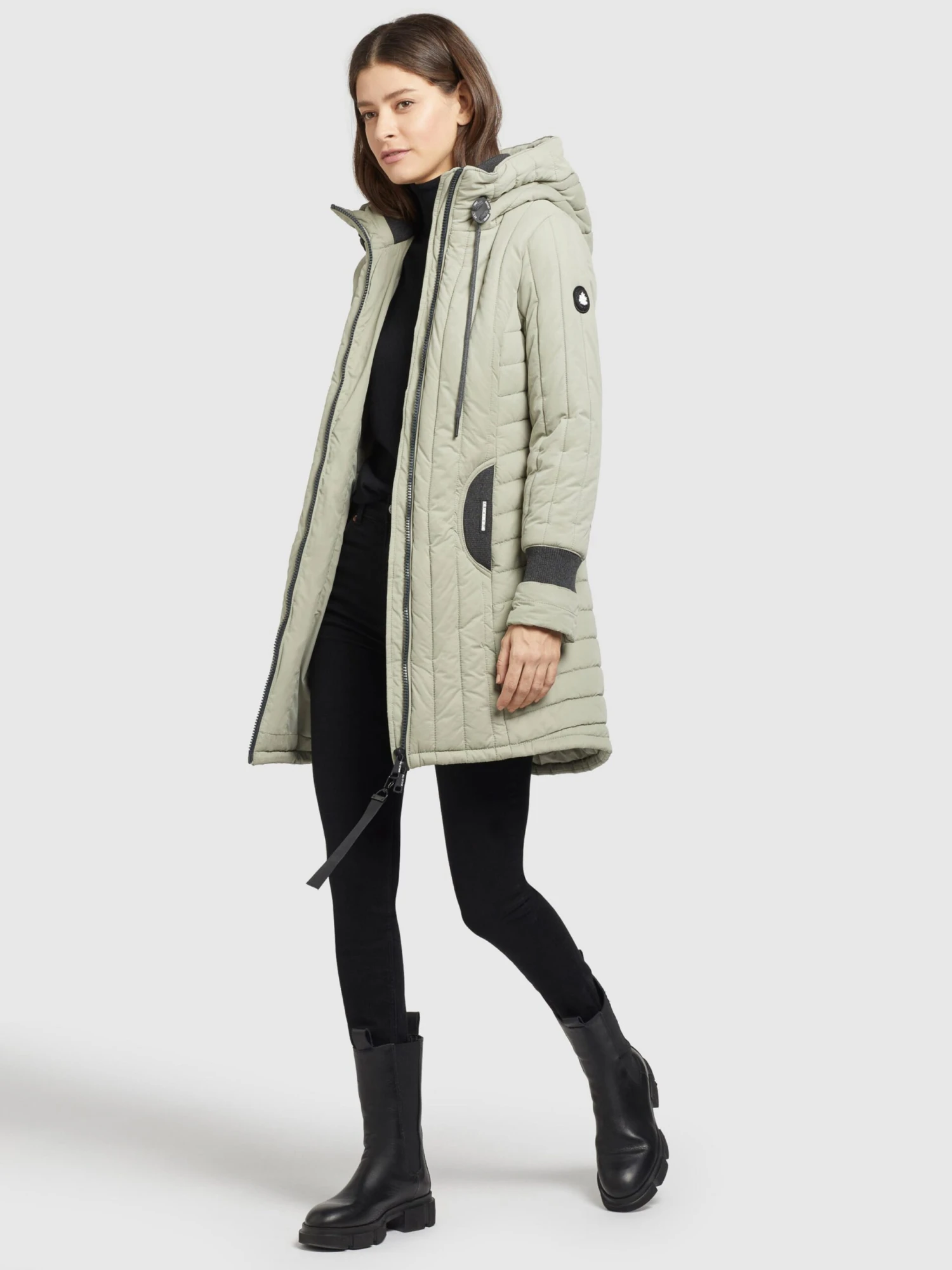 Khujo Tussenmantels Tussenmantel Jerry Dames Mintgroen - Afbeelding 3