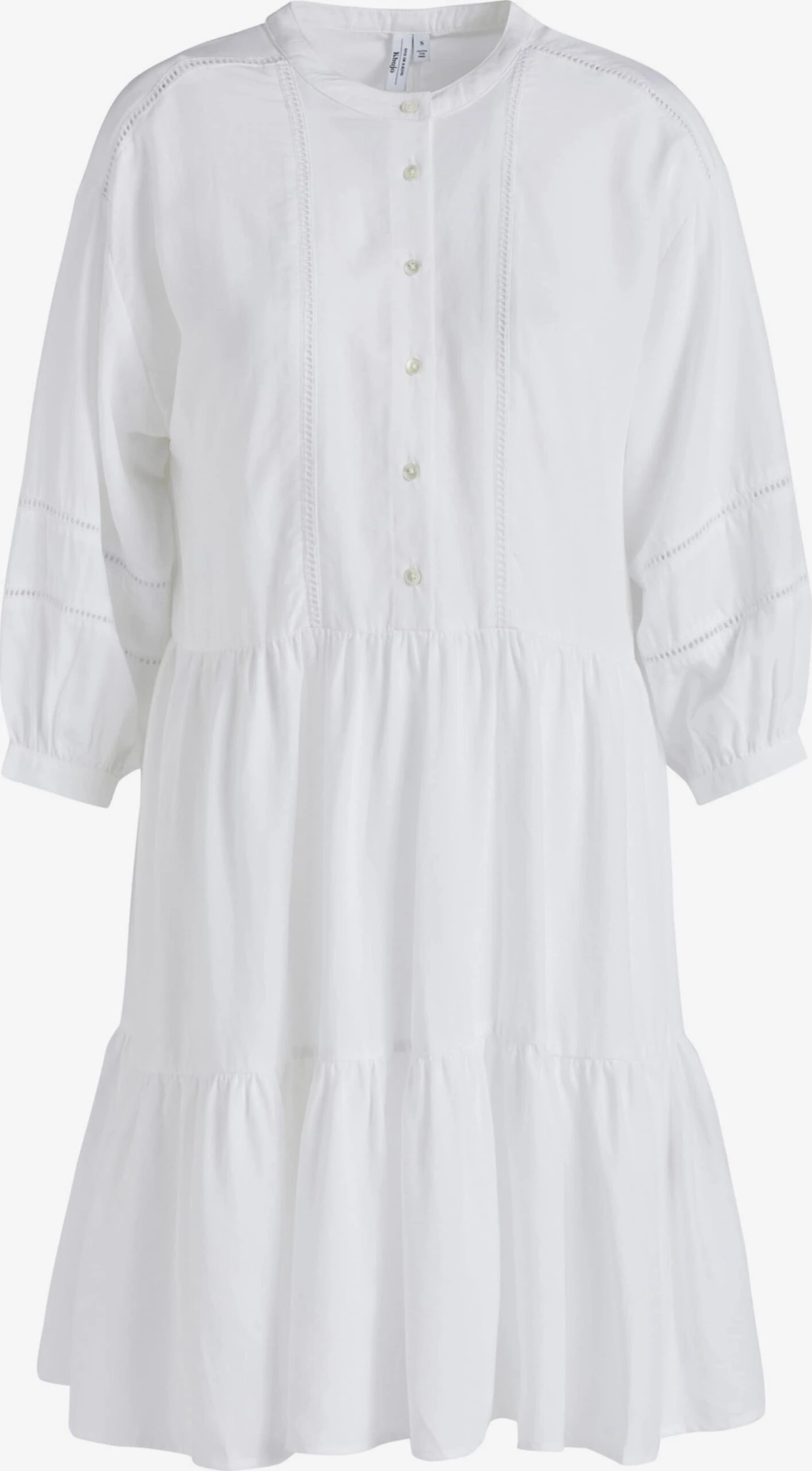 Khujo Blousejurken Blousejurk Crepes Dames Wit