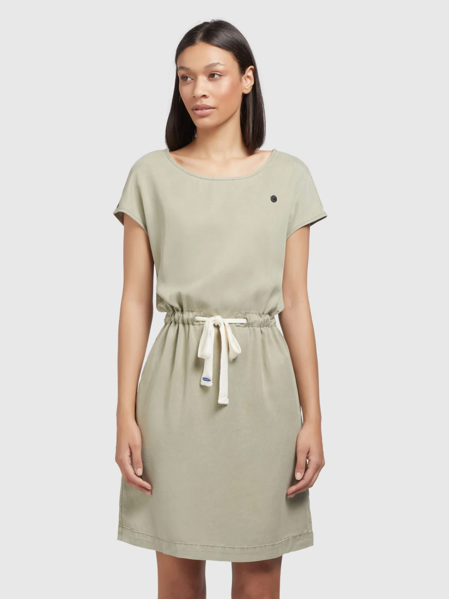 Khujo Zomerjurken Zomerjurk HEDIYE Dames Olijfgroen - Afbeelding 2