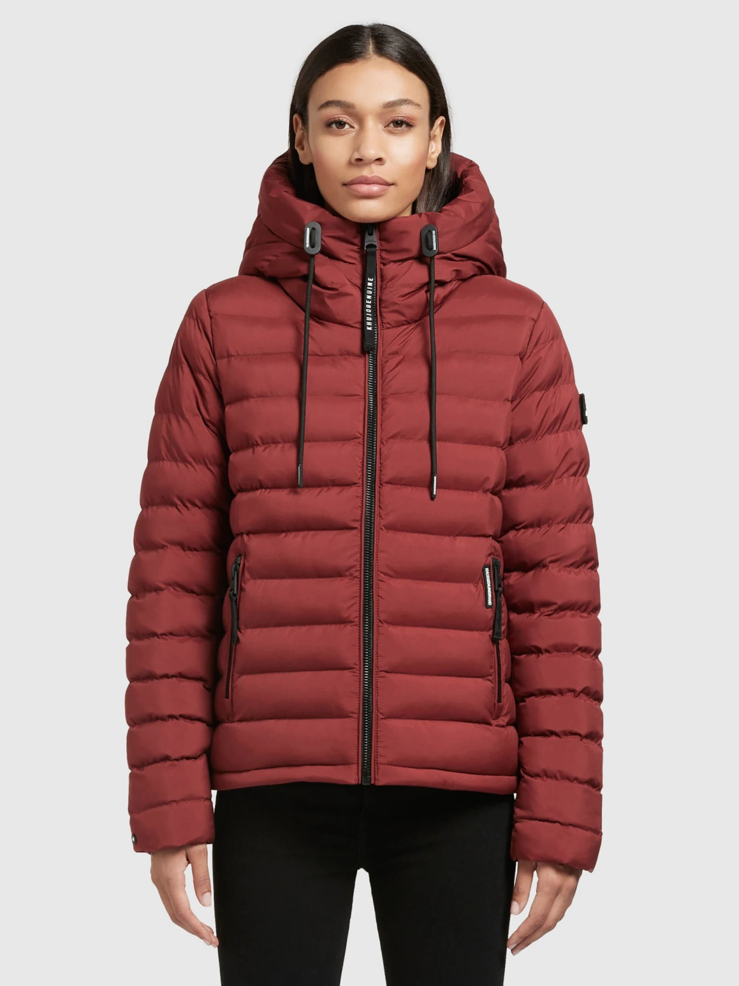 Khujo Tussenjassen Tussenjas Lovina Dames Donkerrood - Afbeelding 2