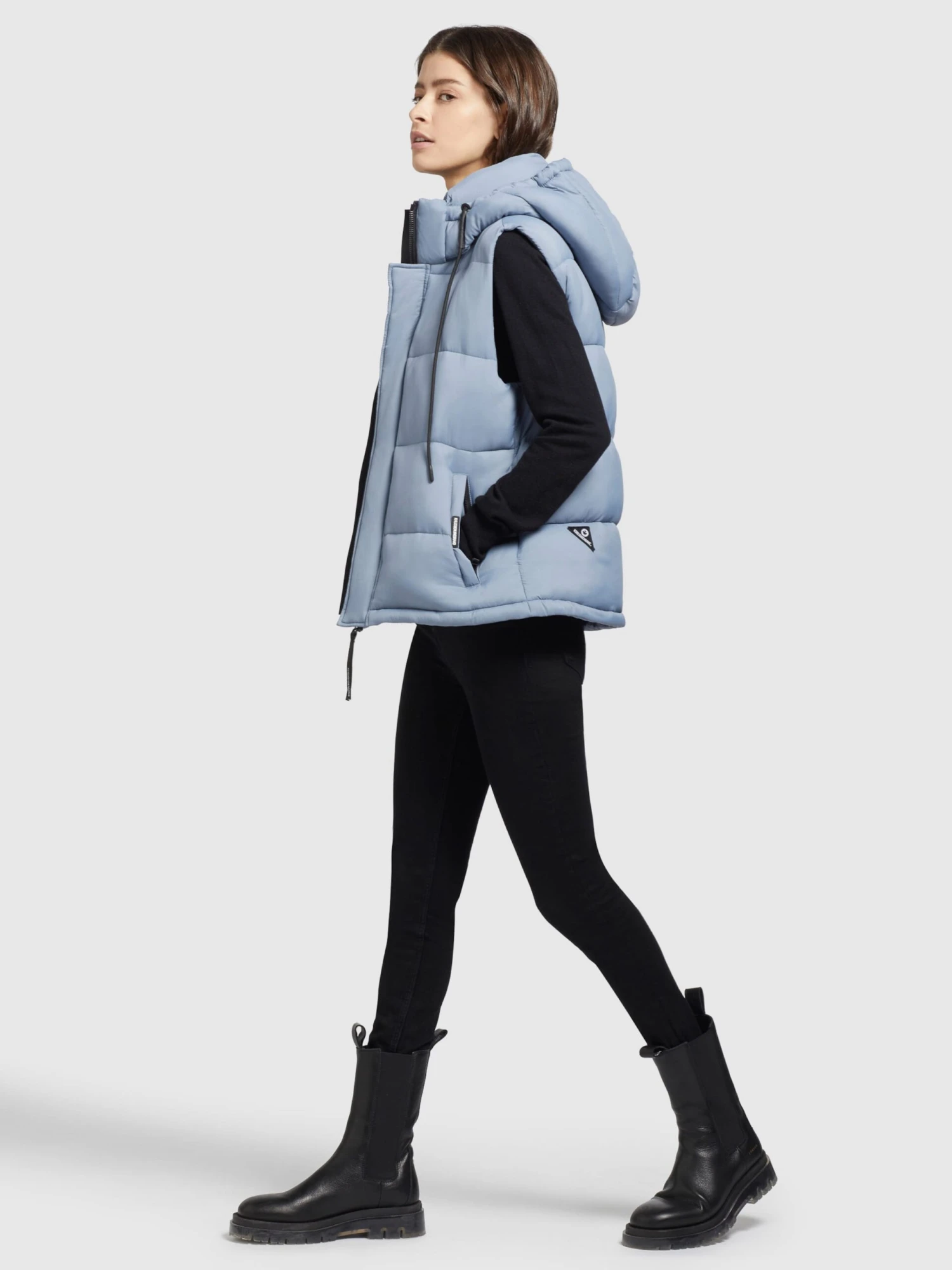 Khujo Bodywarmers Bodywarmer Eden Dames Lichtblauw - Afbeelding 6