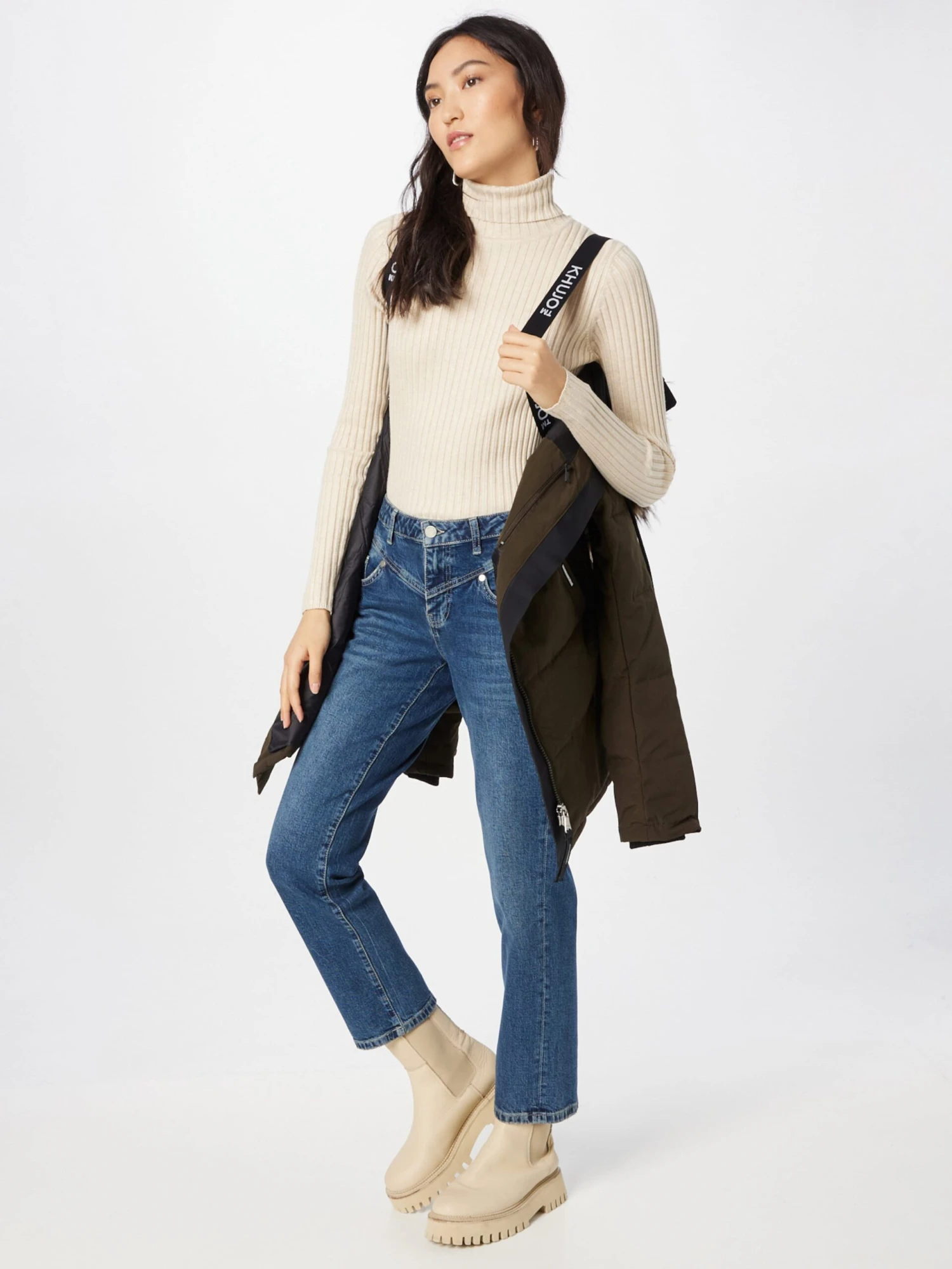 Khujo Wintermantels Wintermantel Cloren Dames Olijfgroen - Afbeelding 5