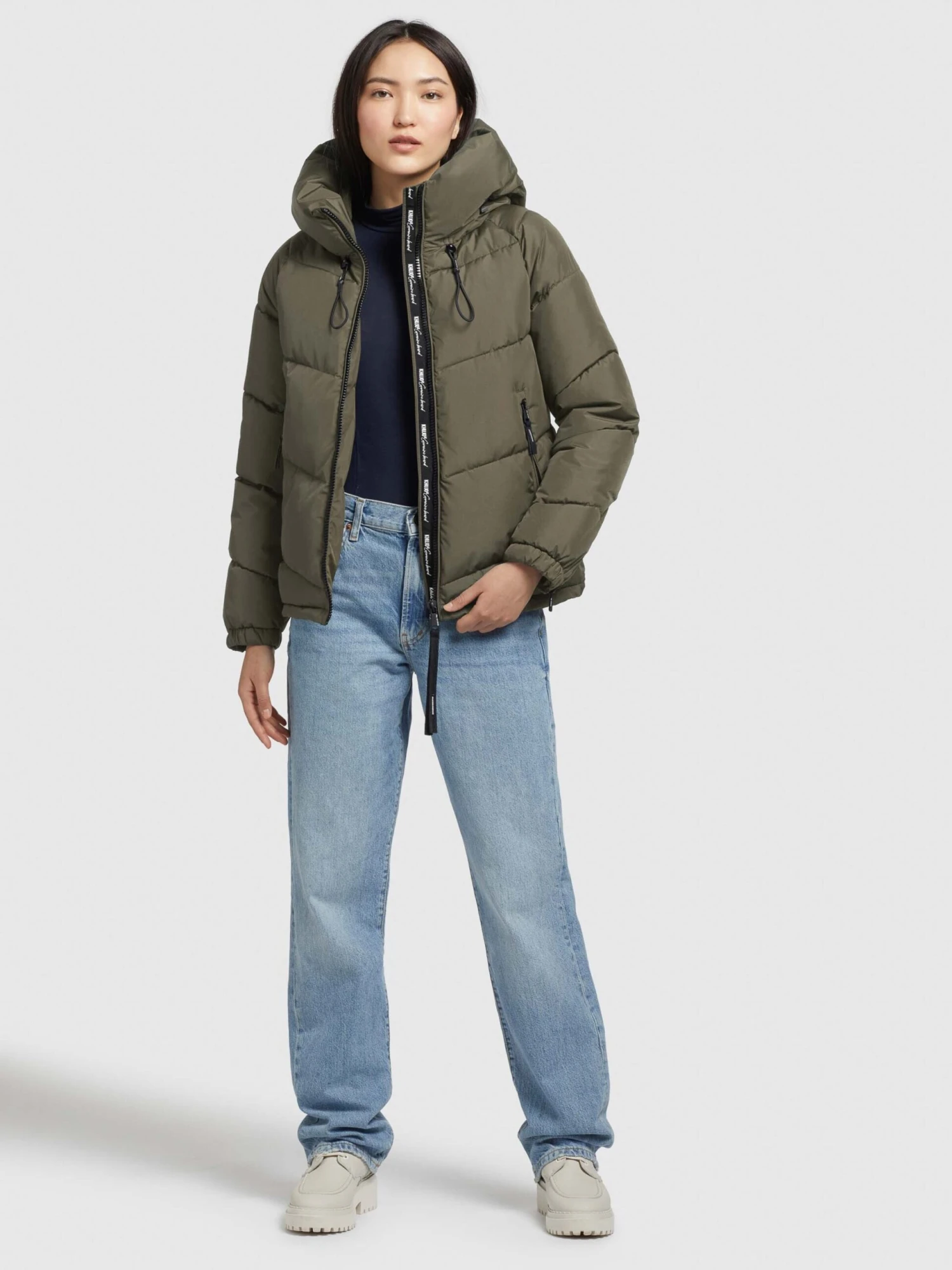 Khujo Winterjassen Winterjas Esila Dames Kaki - Afbeelding 3