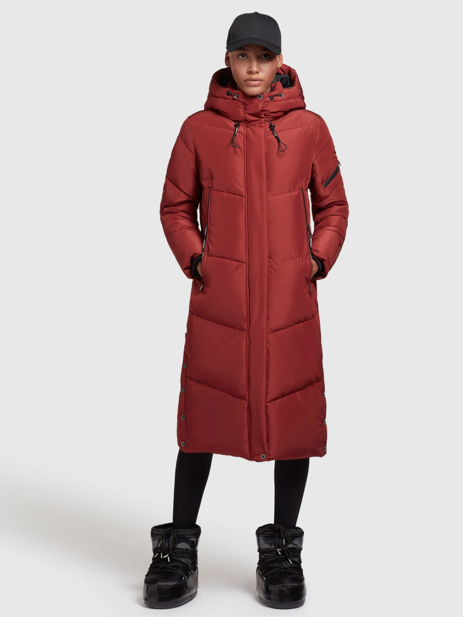 Khujo Tussenmantels Tussenmantel Dames Donkerrood - Afbeelding 3