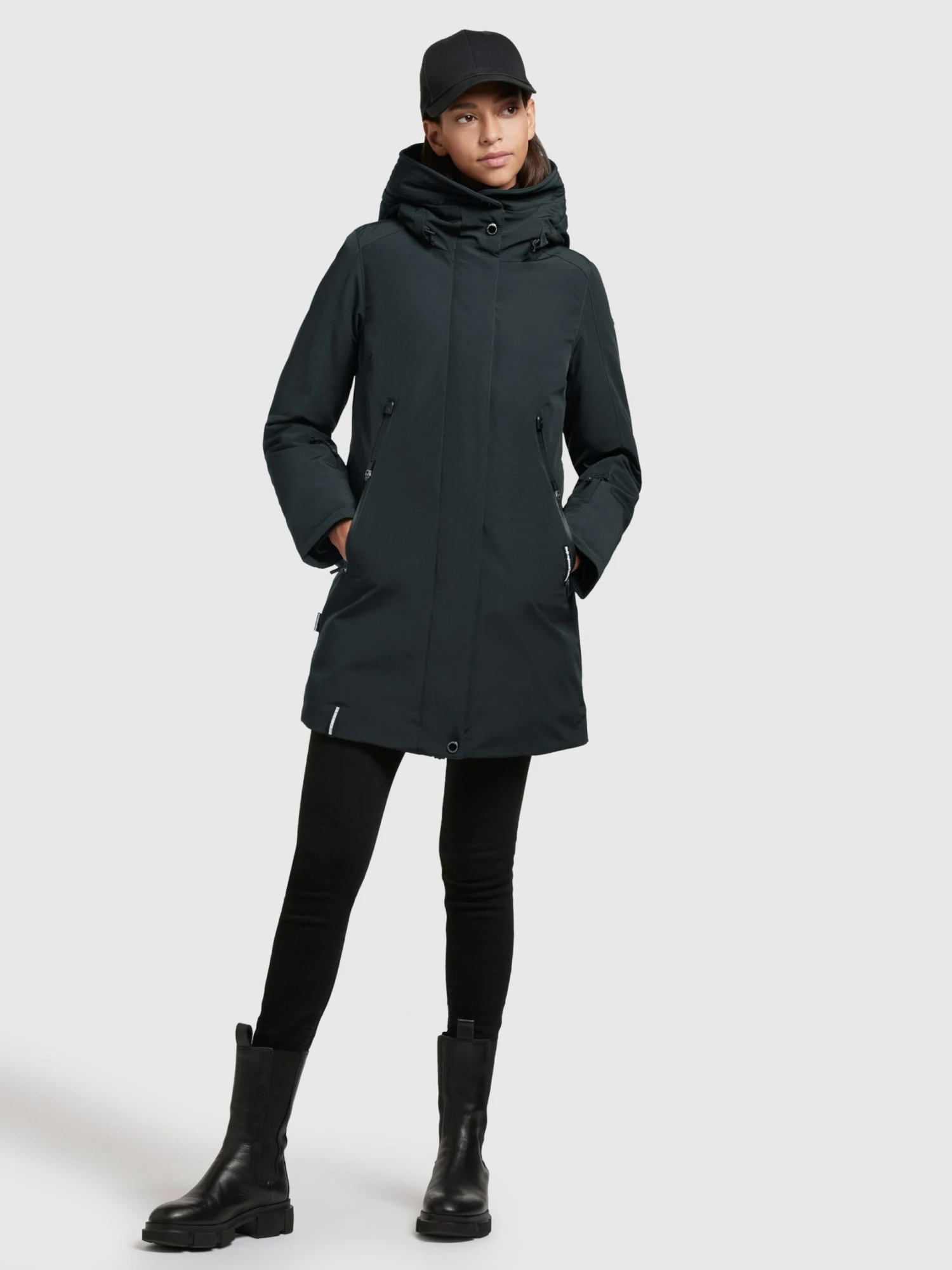 Khujo Winterjassen Winterjas Viona Dames Nachtblauw - Afbeelding 3