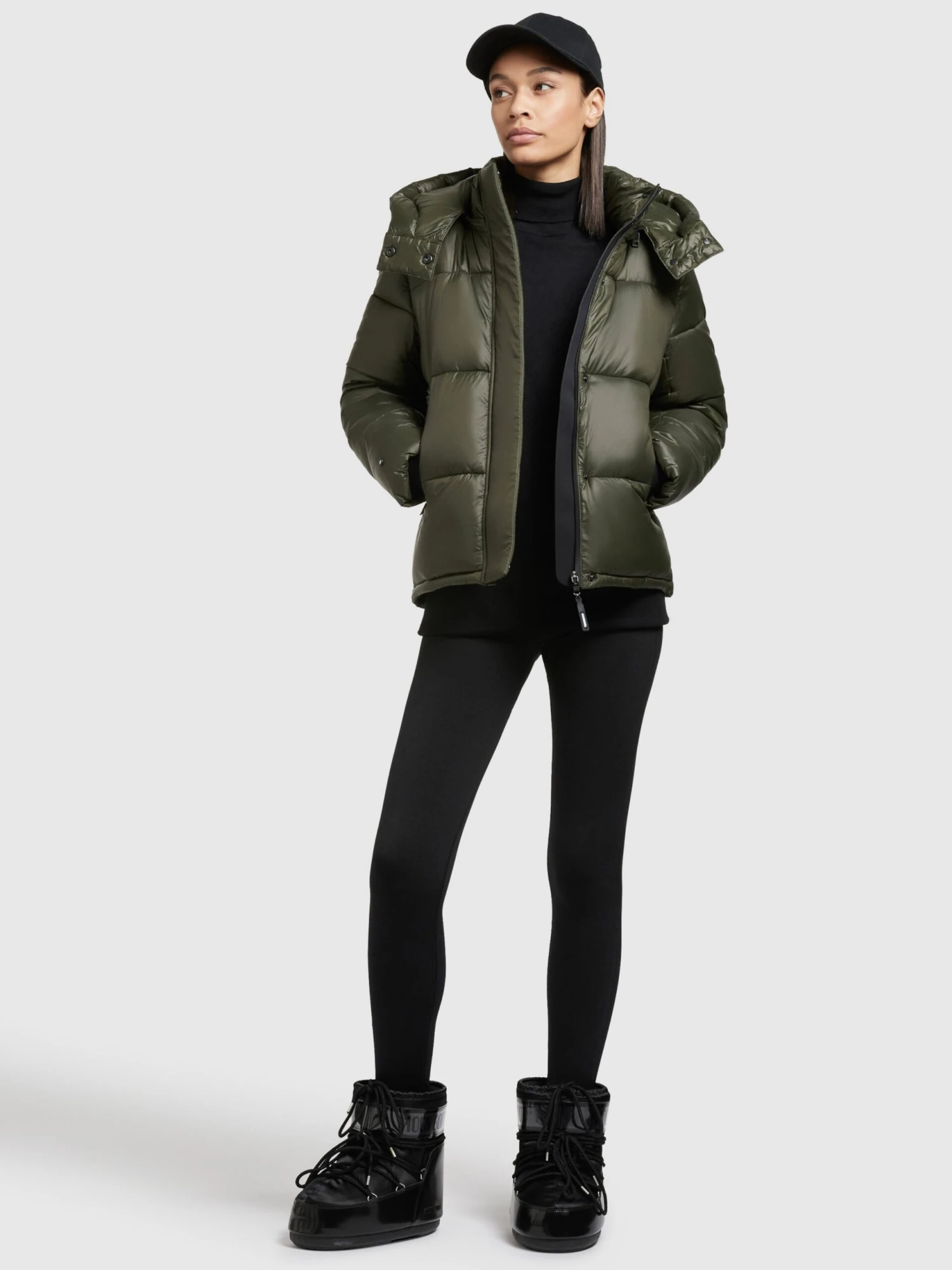 Khujo Winterjassen Winterjas Valona Dames Donkergroen - Afbeelding 3