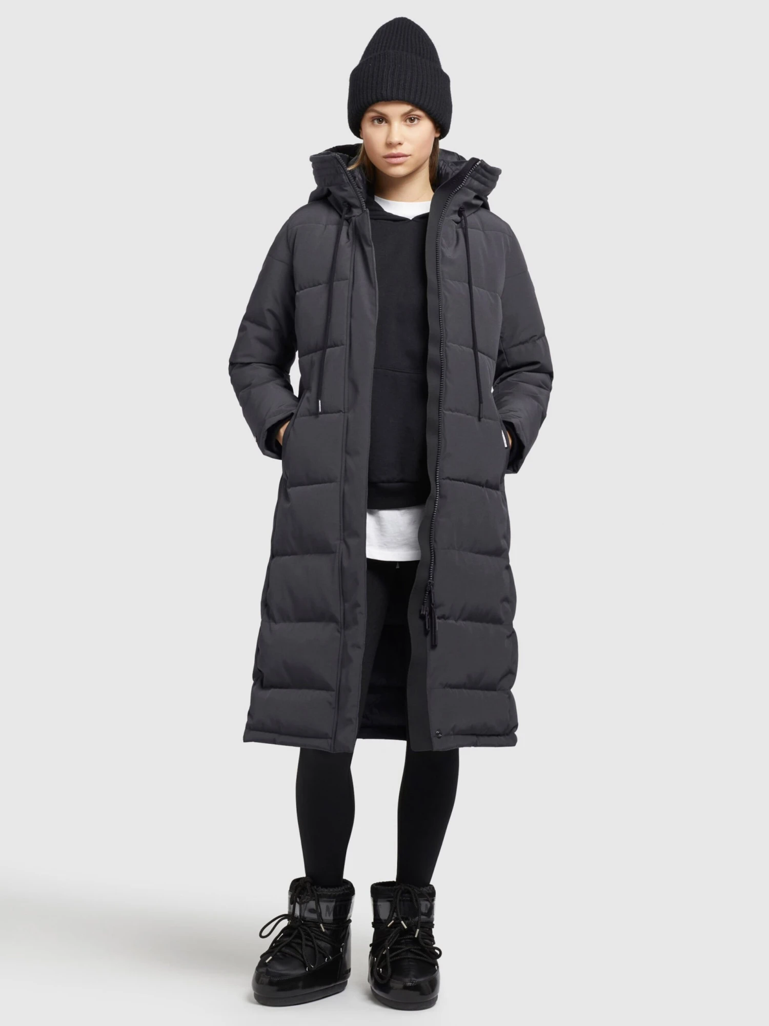 Khujo Wintermantels Wintermantel Rugg Dames Grafiet - Afbeelding 6