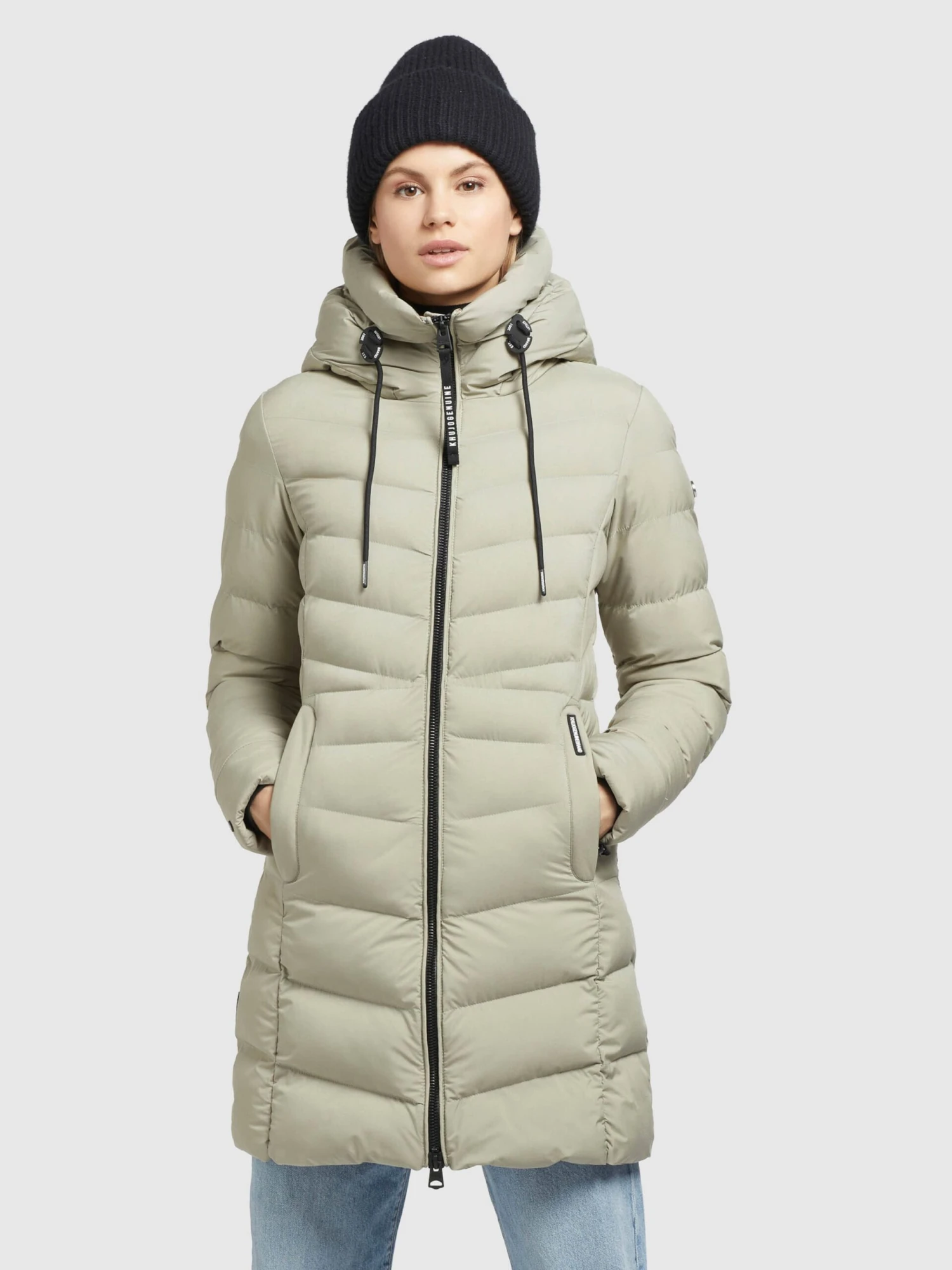 Khujo Korte Mantels Wintermantel Tuhani Dames Pastelgroen - Afbeelding 2